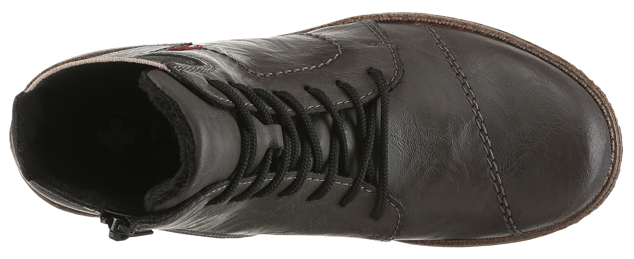 Rieker Schnürstiefelette  Schnürboots, Herbststiefelette, Blockabsatz, mit weicher Innensohle