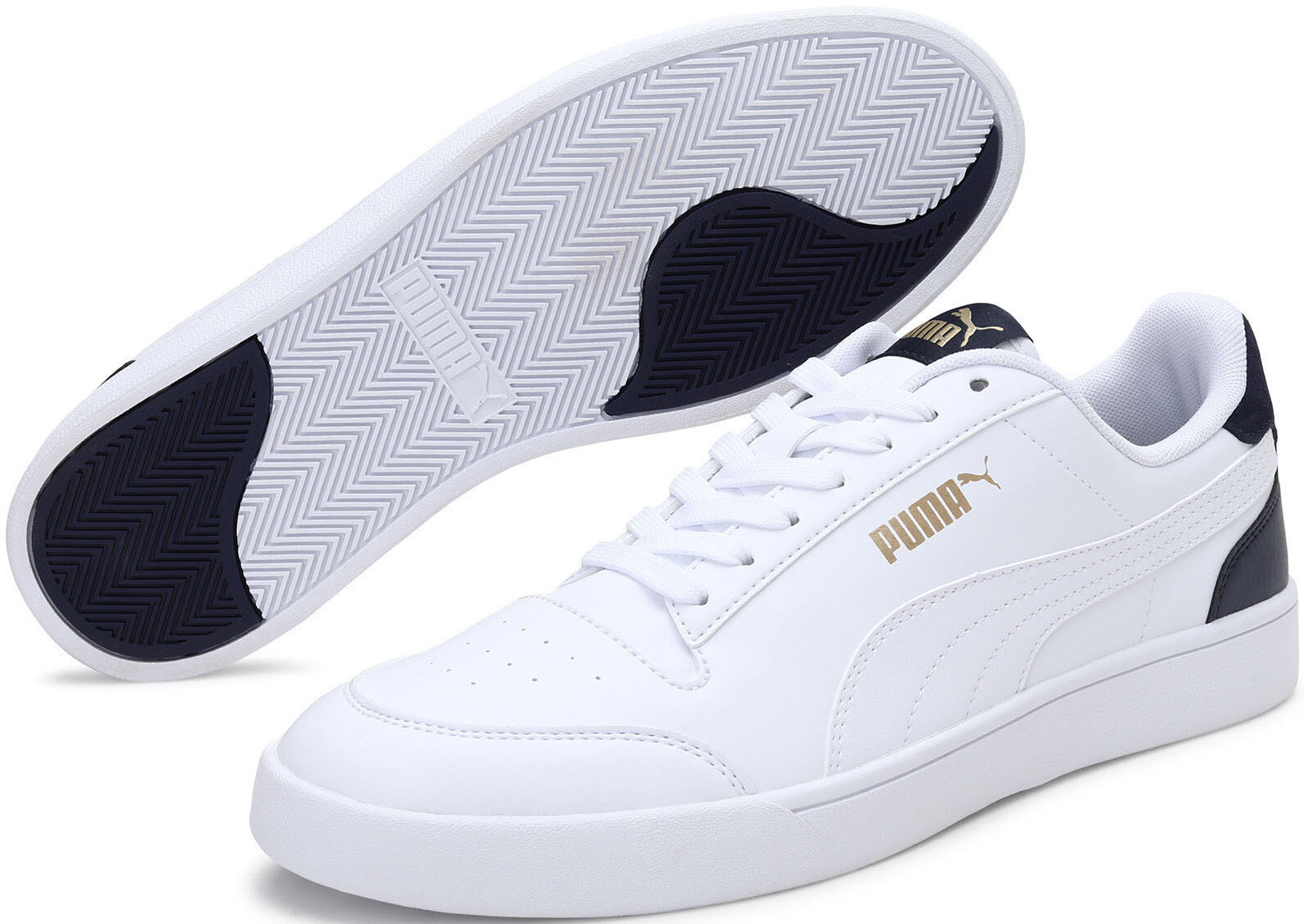 PUMA Sneaker "SHUFFLE" sportlicher Stil, niedrige Schuhhöhe, Schnürung