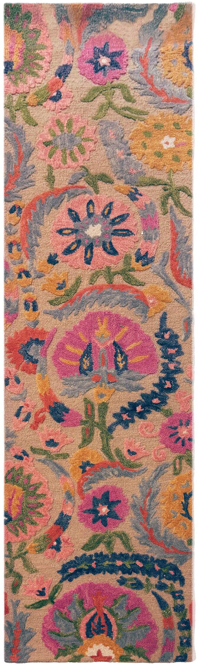 FLAIR RUGS Teppich »AMIRA FLORAL WOOL« rechteckig 8 mm Höhe