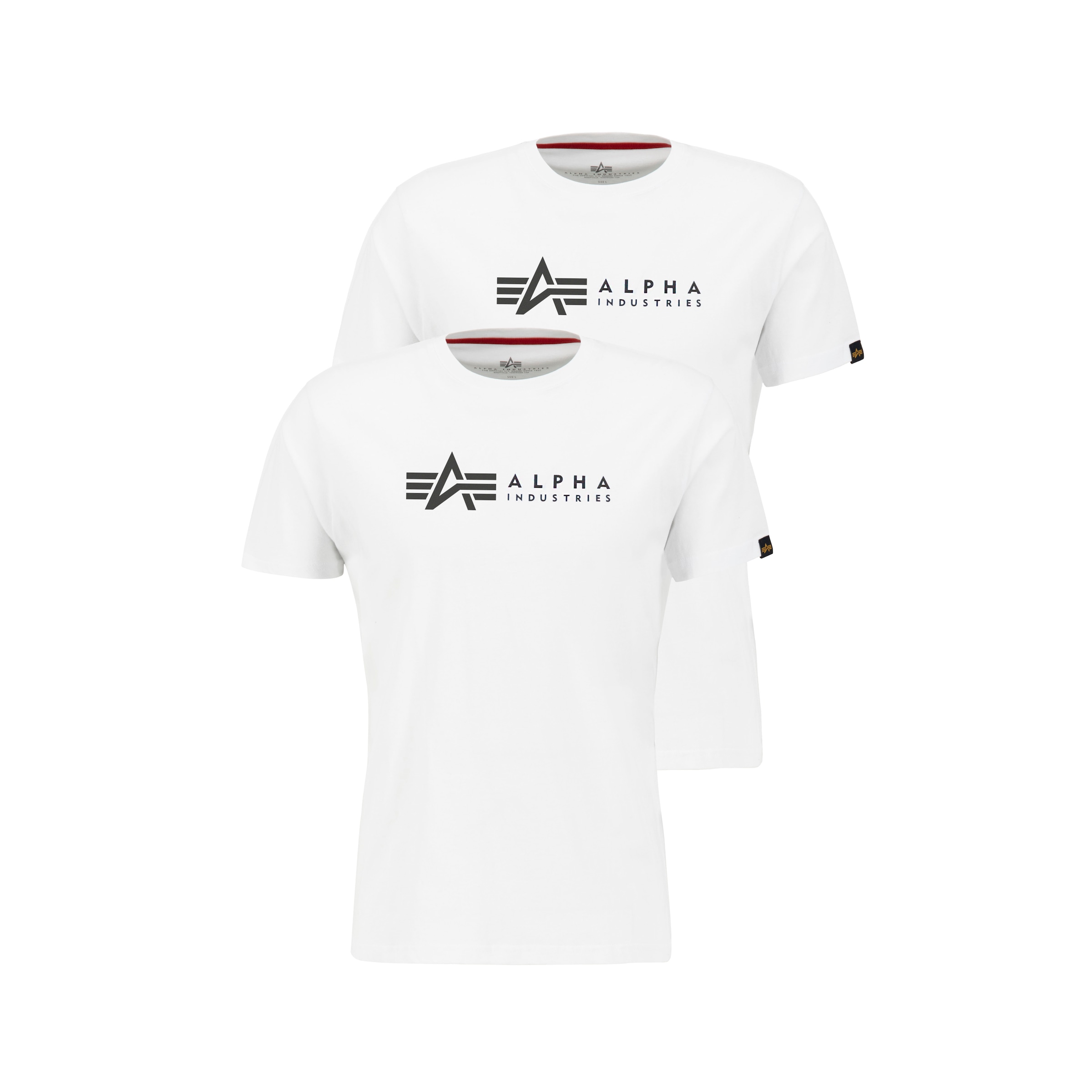 Alpha Industries Rundhalsshirt "Label T 2 Pack" Packung, 2er-Pack, 2 Stk. t günstig online kaufen