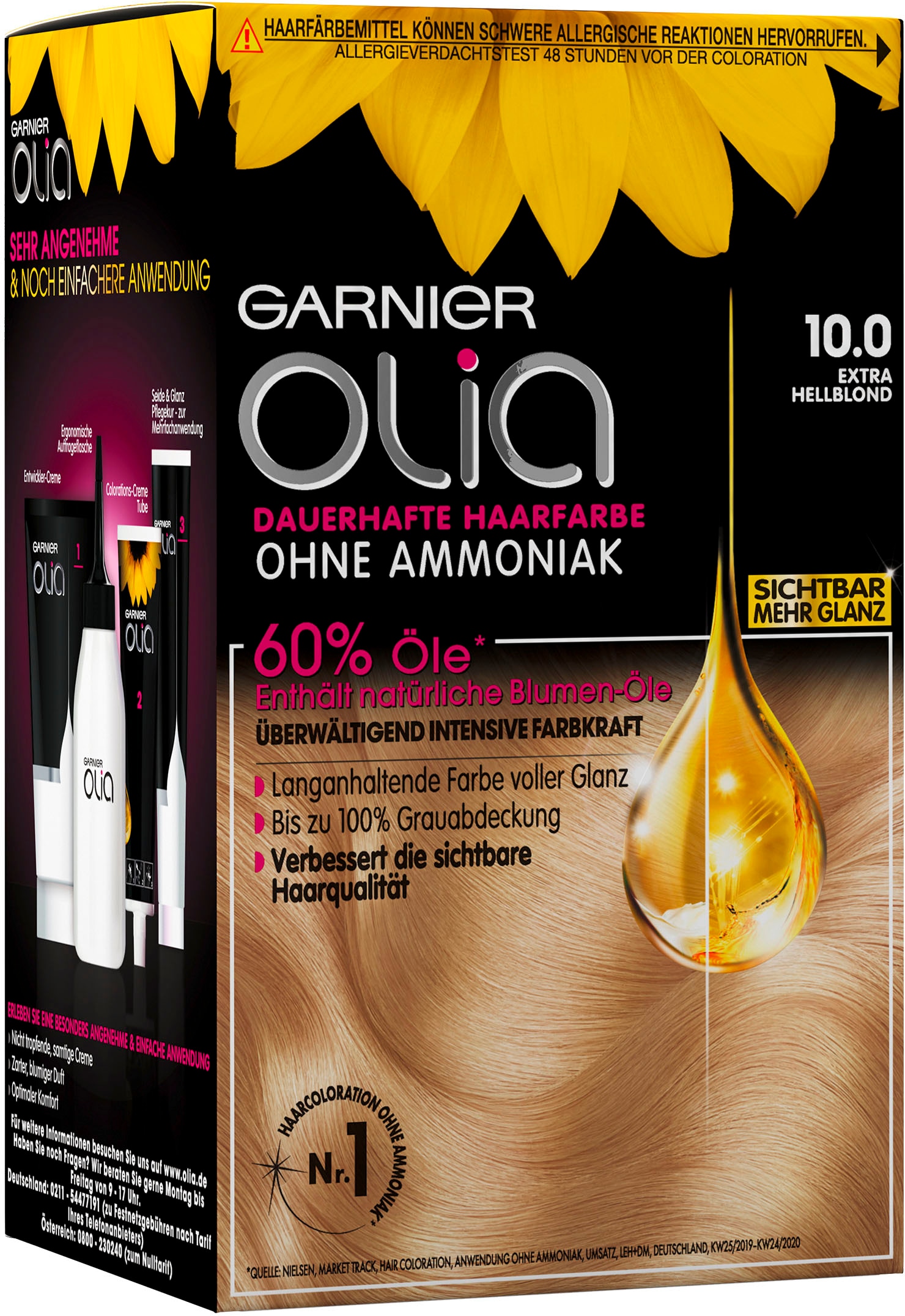 Ölbasis BAUR »Garnier GARNIER dauerhafte Haarfarbe«, Coloration Olia | (Set, tlg.), 3