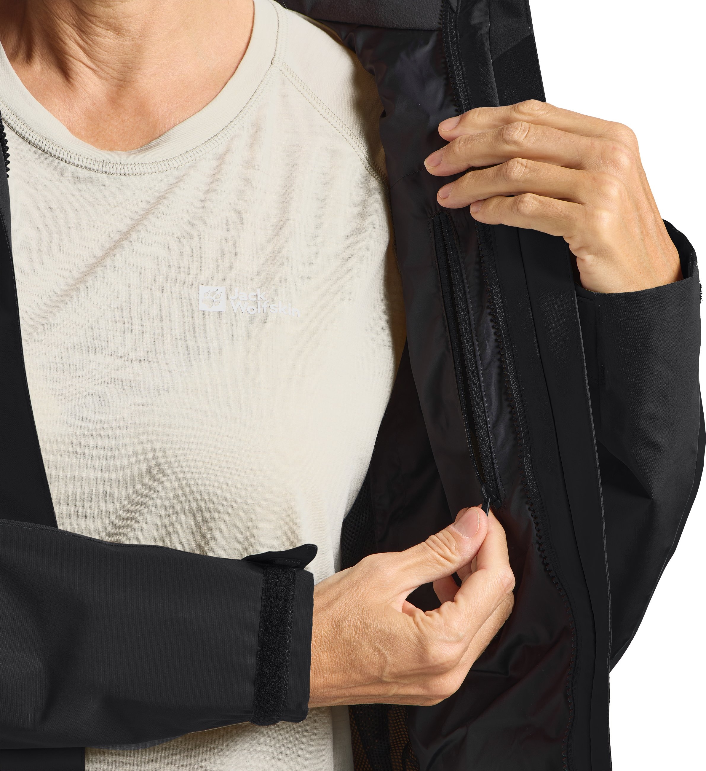 Jack Wolfskin Outdoorjacke »JASPER 2L JKT W«, mit Kapuze