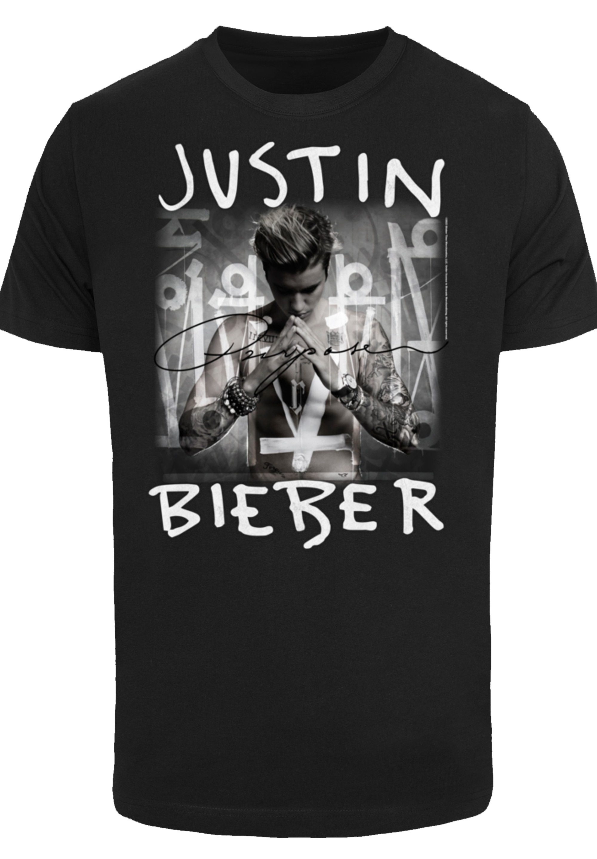 F4NT4STIC T-Shirt "Justin Bieber Purpose Album Cover", Premium Qualität, Mu günstig online kaufen