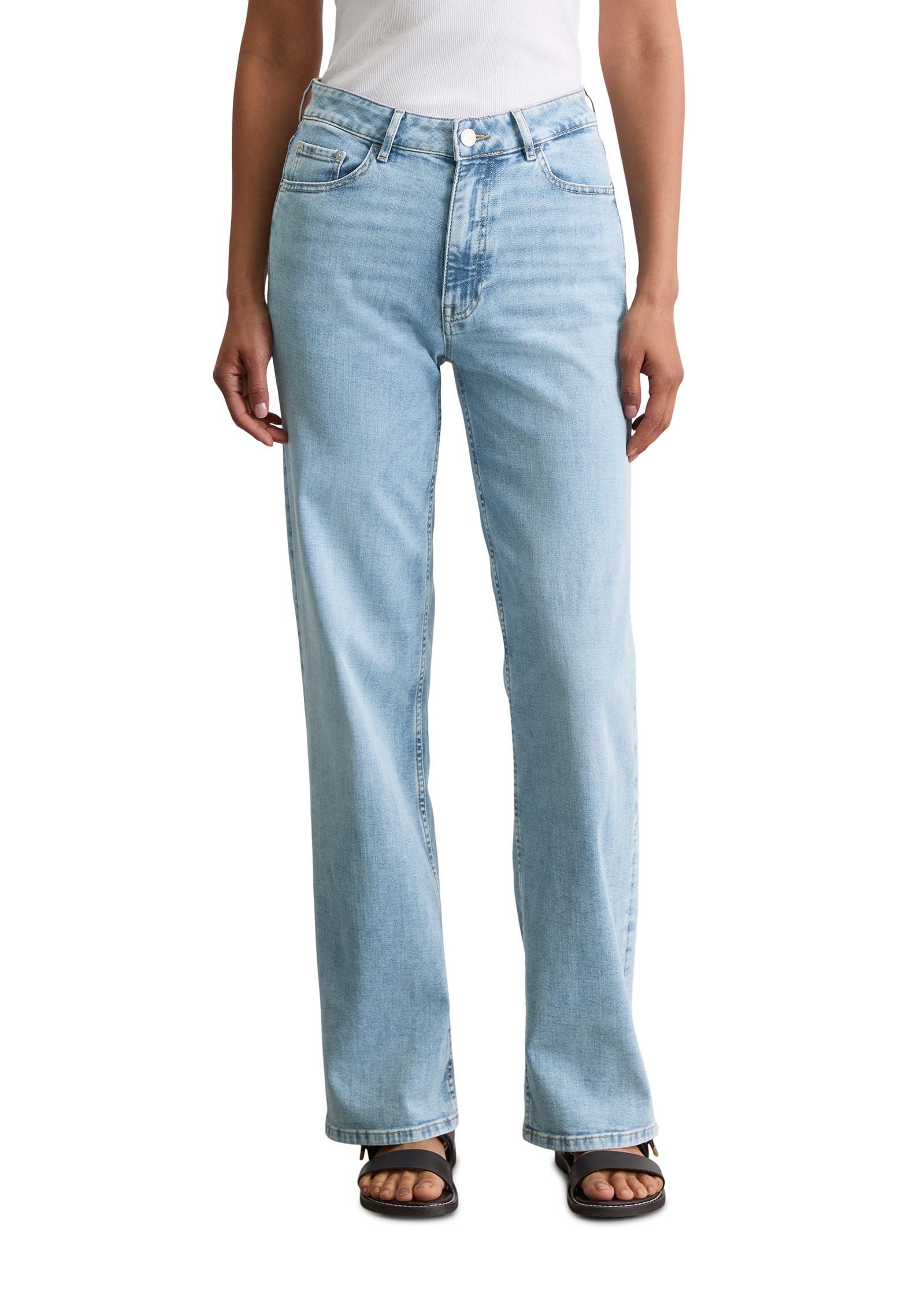 Marc OPolo Weite Jeans "aus Cashmere Touch Denim" günstig online kaufen