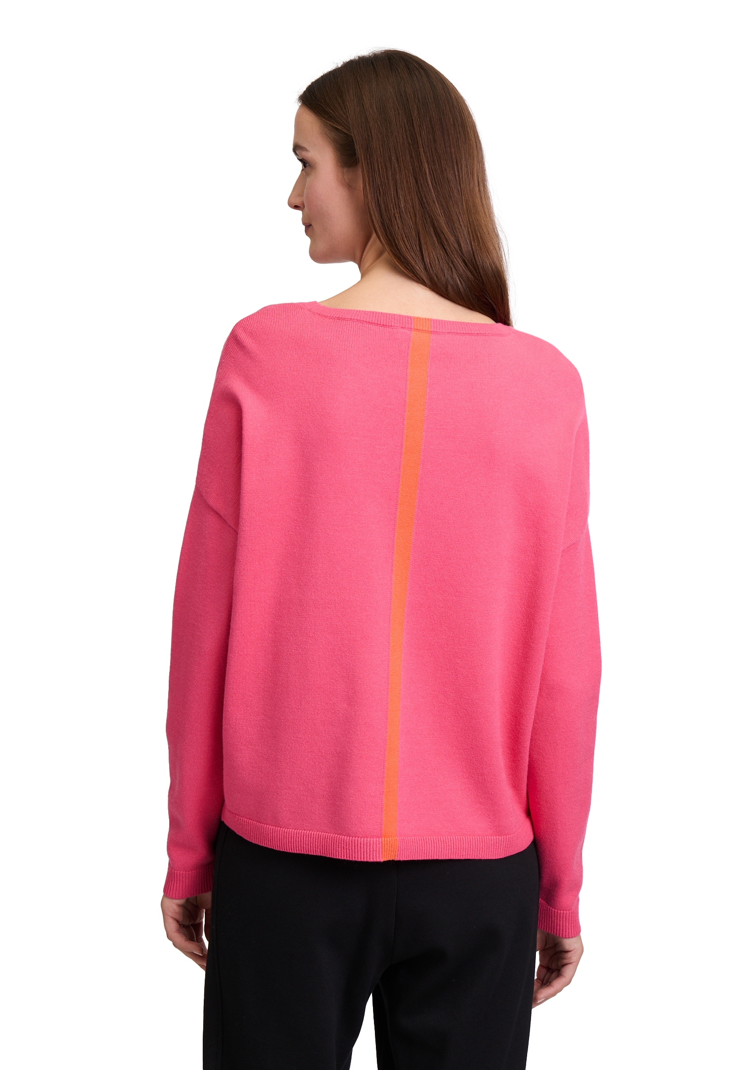 Cartoon Strickpullover »Cartoon Strickpullover mit Rundhalsausschnitt«, Color Blocking