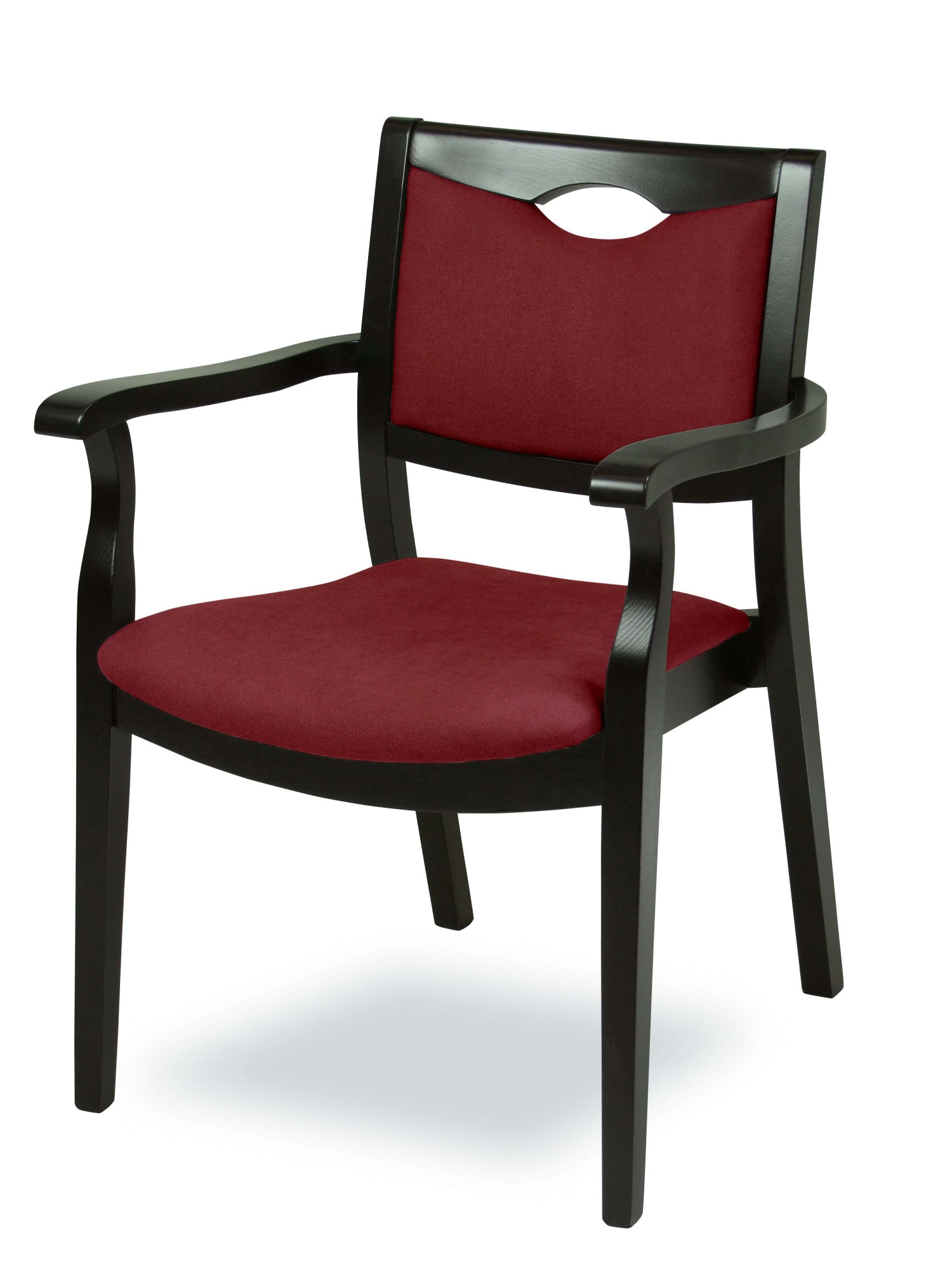 Home affaire Armlehnstuhl "London, Stuhl, Komfortsessel, 3 Gestellfarben, Made in Italy" () 1 Stk.Extra-komfortabel, ergonomisch, fleckenabweisendes Gewebe, Massivholz