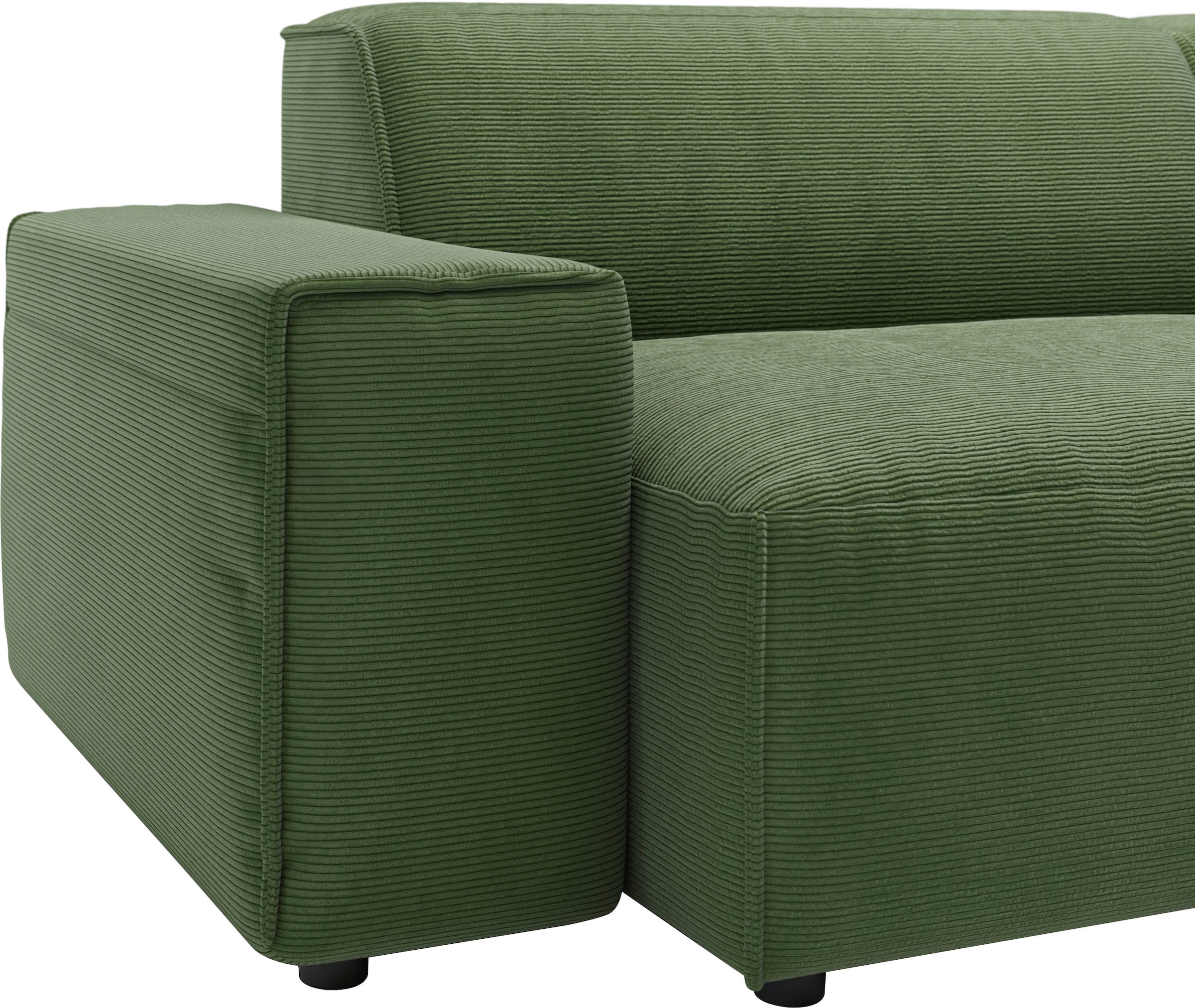 andas Ecksofa »Glimminge L-Form auch in Breitcord, Feincord + Easy care-Bezug,«, Breite 264, Zierkissen