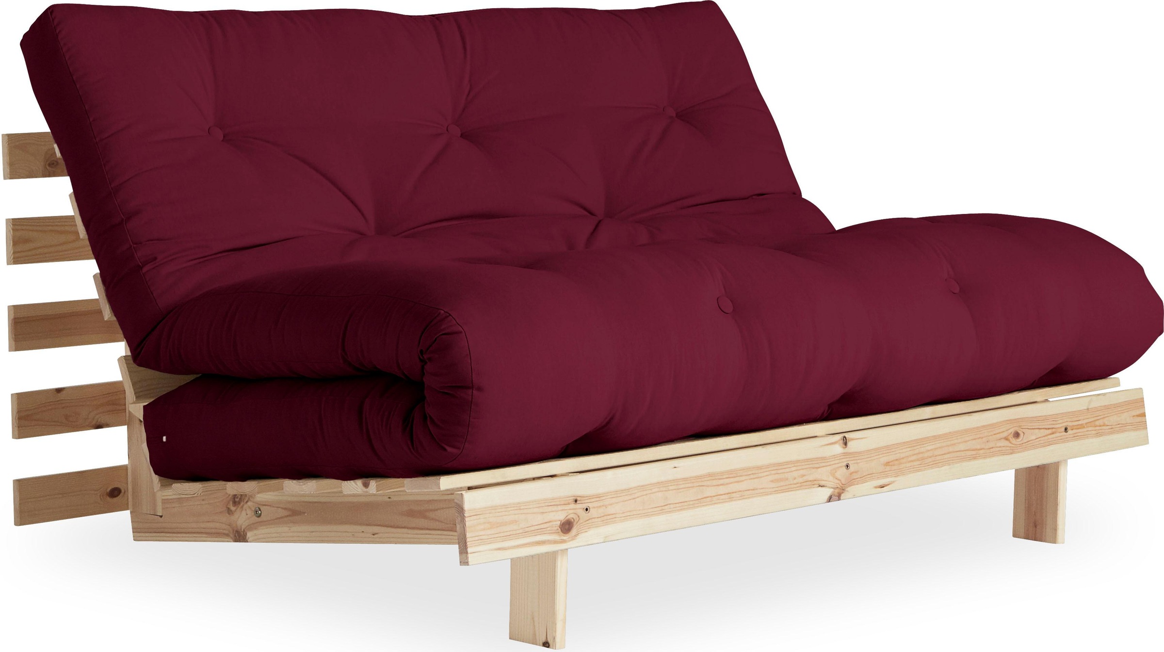Karup Design Daybett »Daybett Roots Schlafsofa – Gästebett & Sofa aus FSC®-Kiefer«, Inkl. Futonmatratze, in mehreren Größen & Farben erhältlich