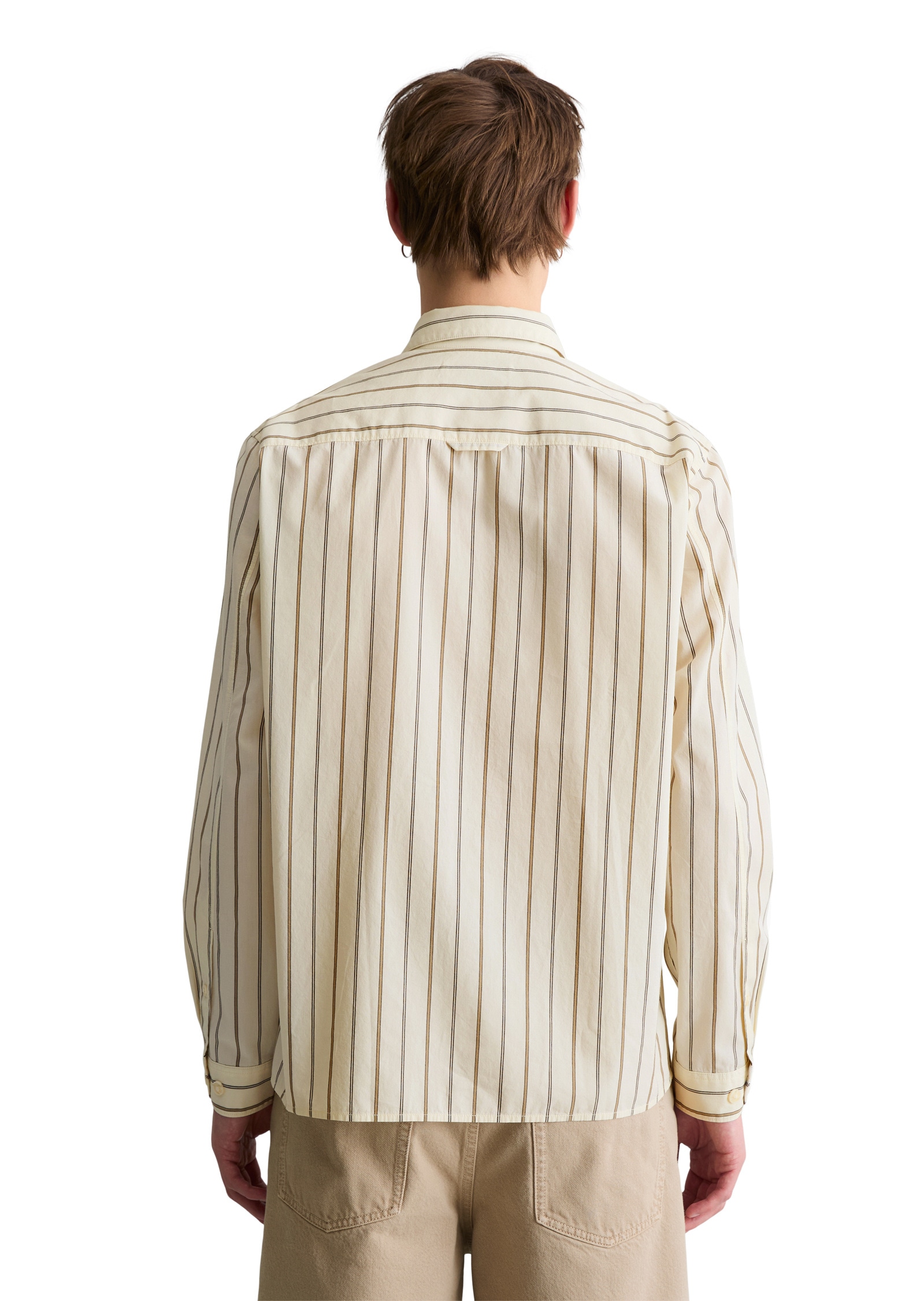 Marc O'Polo DENIM Langarmhemd »aus Bio-Baumwoll-Popeline«