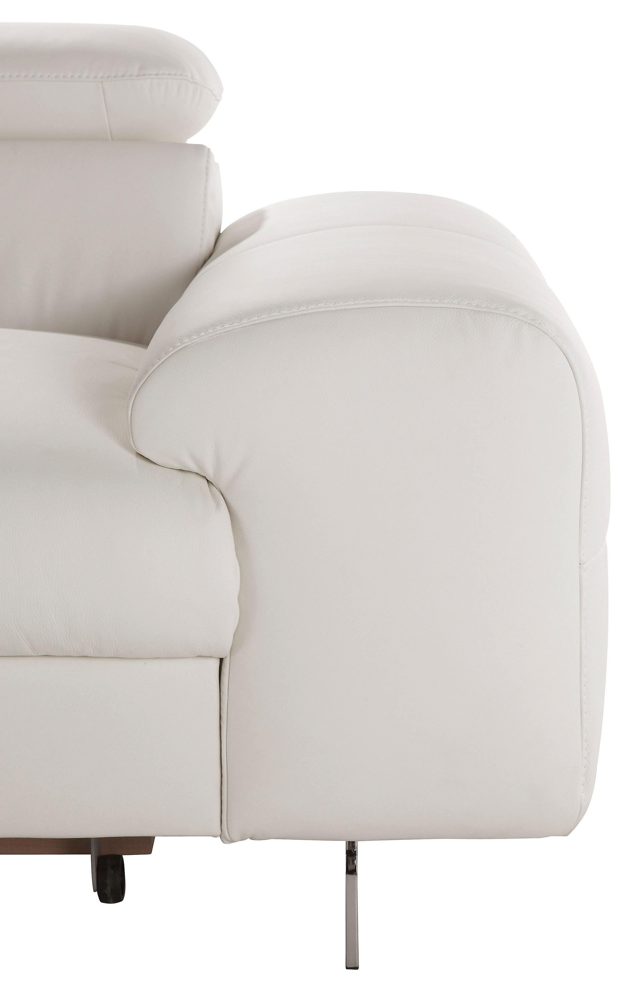 COTTA Ecksofa »Chef L-Form«, mit Kopfteilverstellung, edle Metallkufen, wahlweise mit Bettfunktion