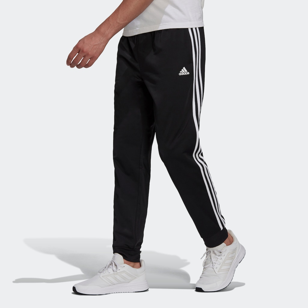 adidas Sportswear Sporthose »PRIMEGREEN ESSENTIALS WARMUP TAPERED 3STREIFEN«, (1 tlg.)