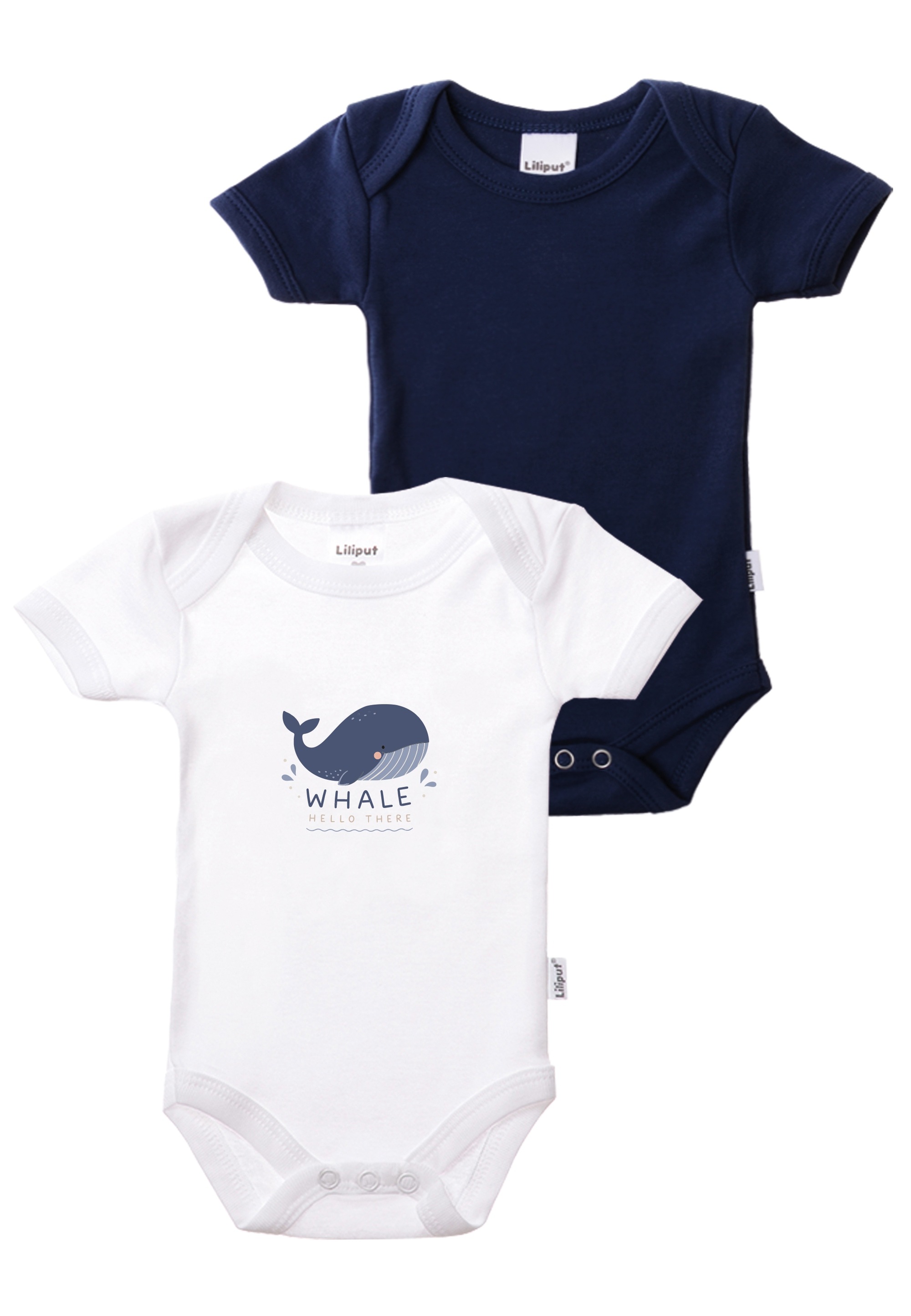 Liliput Body "Whale" 2 2er-Pack mit praktischen Druckknöpfen