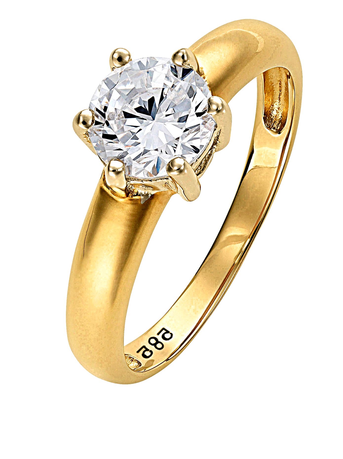 Lady Ring Mit Wertvollem Einkarater Bestellen Baur