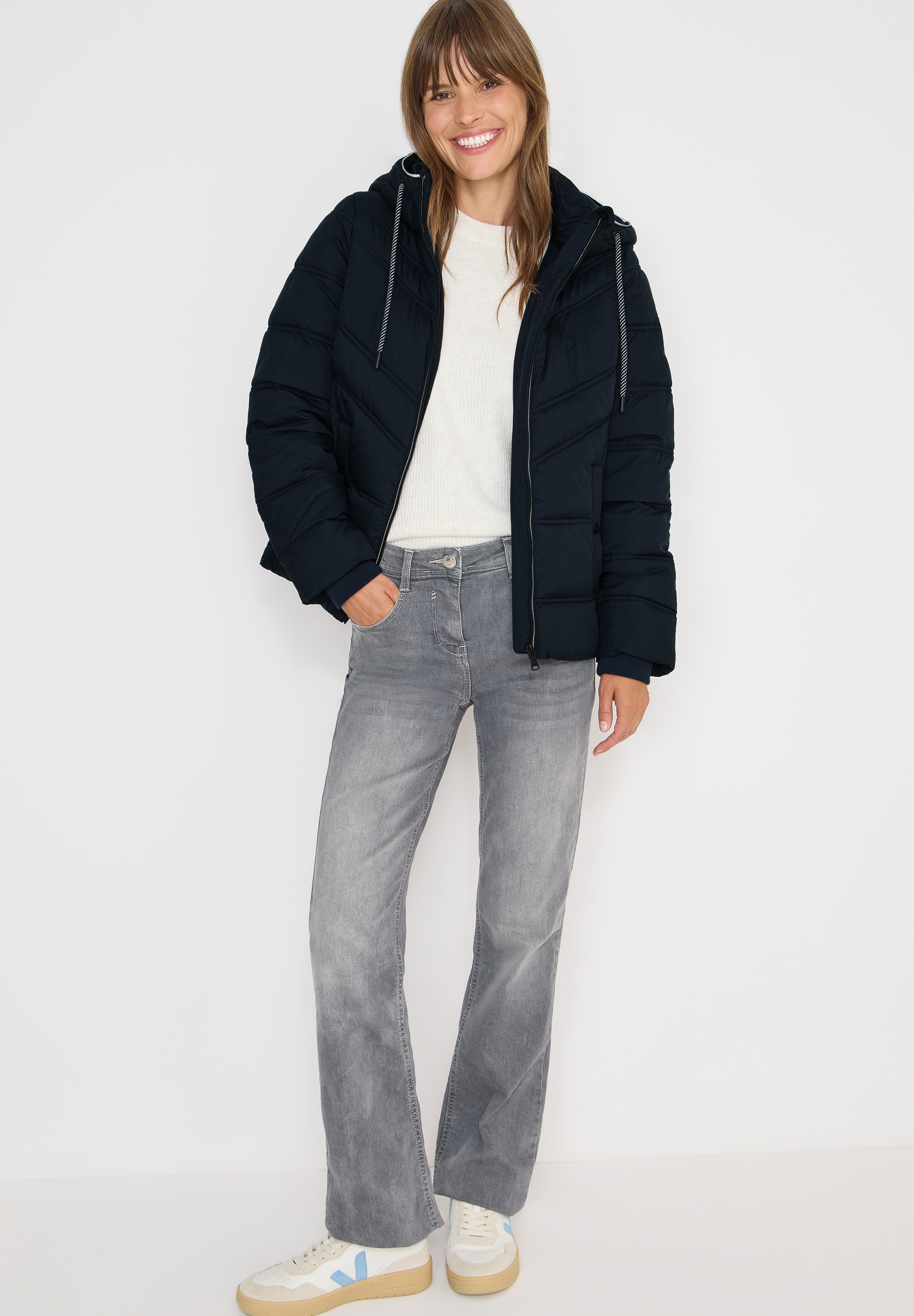 Thumbnail - Cecil Steppjacke mit Kapuze mit reflektierenden Details