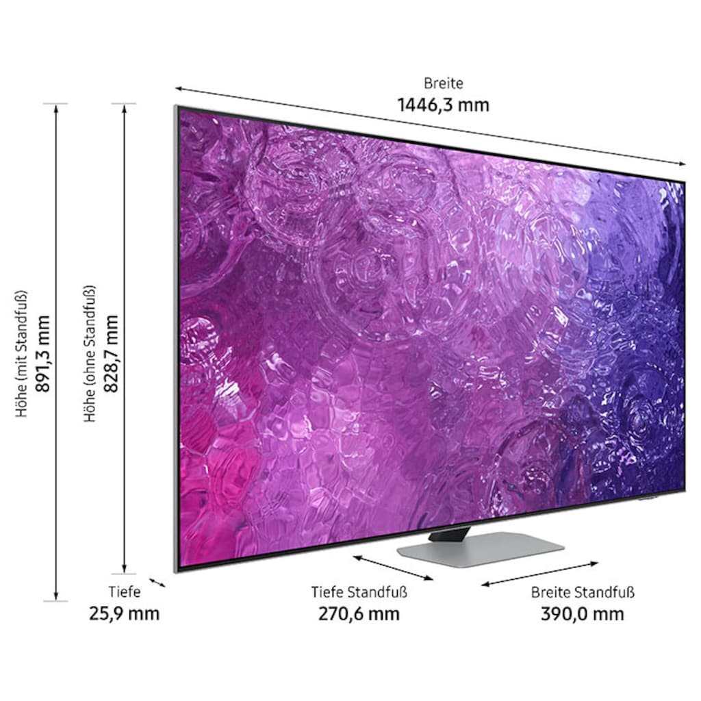Samsung LED-Fernseher »GQ65QN90CAT«, 163 cm/65 Zoll, 4K Ultra HD, Smart-TV, Neo Quantum HDR+ 