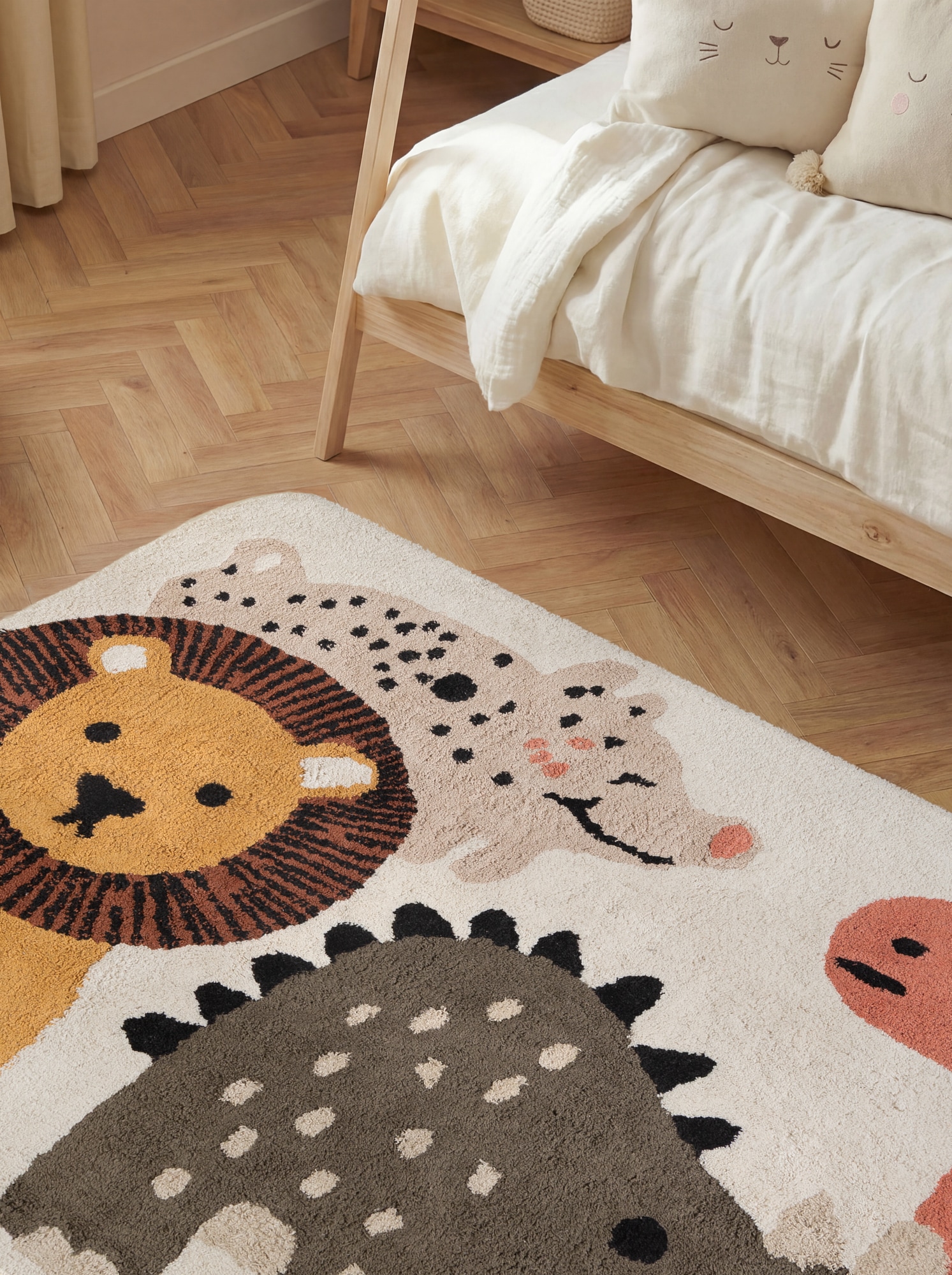 HANSE Home Kinderteppich »Zoey« rechteckig 10 mm Höhe Waschbar, Handgemacht, Baumwolle, Rutschfest Spielteppich Kinderzimmer