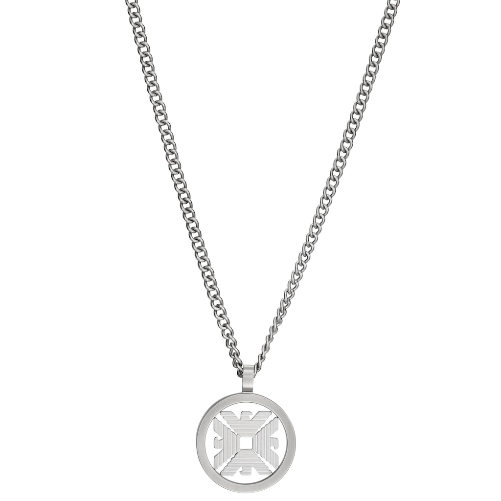 Emporio Armani Kette mit Anhänger »KREIS, RUND, LOGO, EGS3040040«