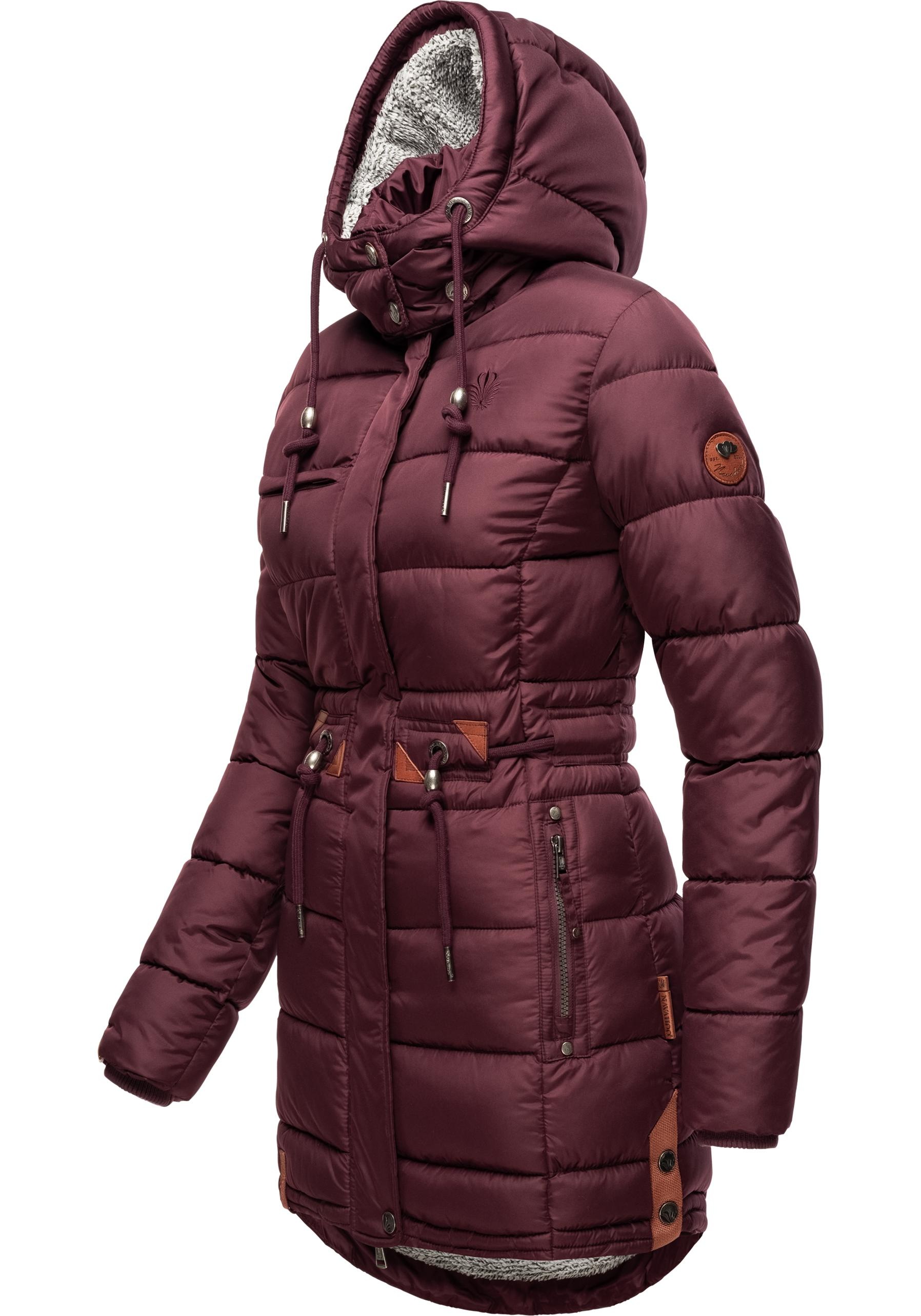 Navahoo Steppmantel »Daliee«, Stylischer Winterparka mit abnehmbarer Kapuze