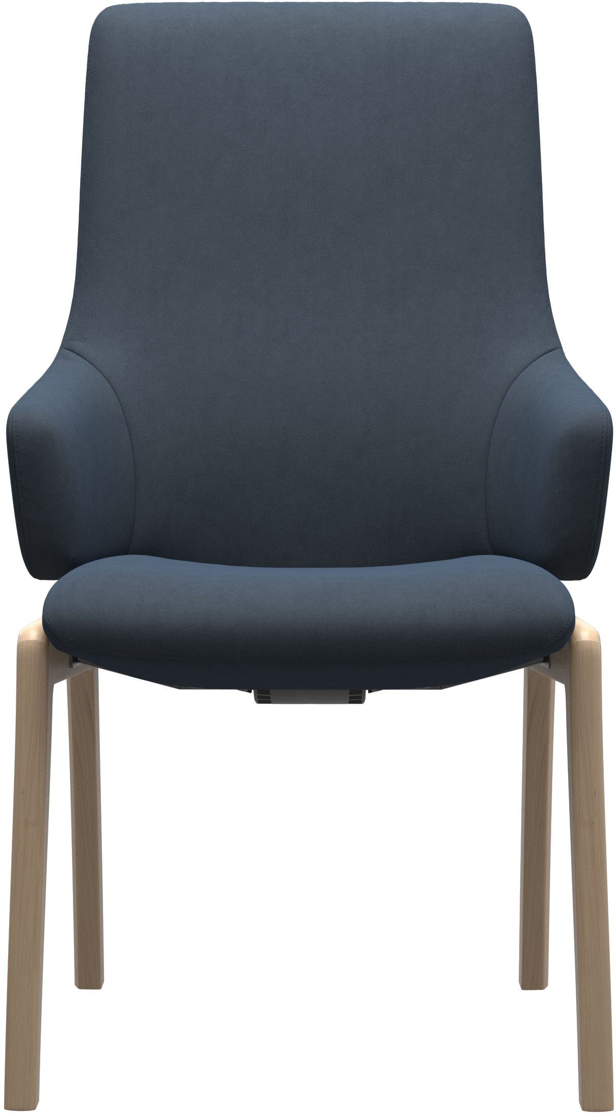 Stressless® Polsterstuhl »Laurel«, Microfaser DINAMICA, High Back mit Armlehne, Größe L, mit abgerundeten Beinen in Eiche