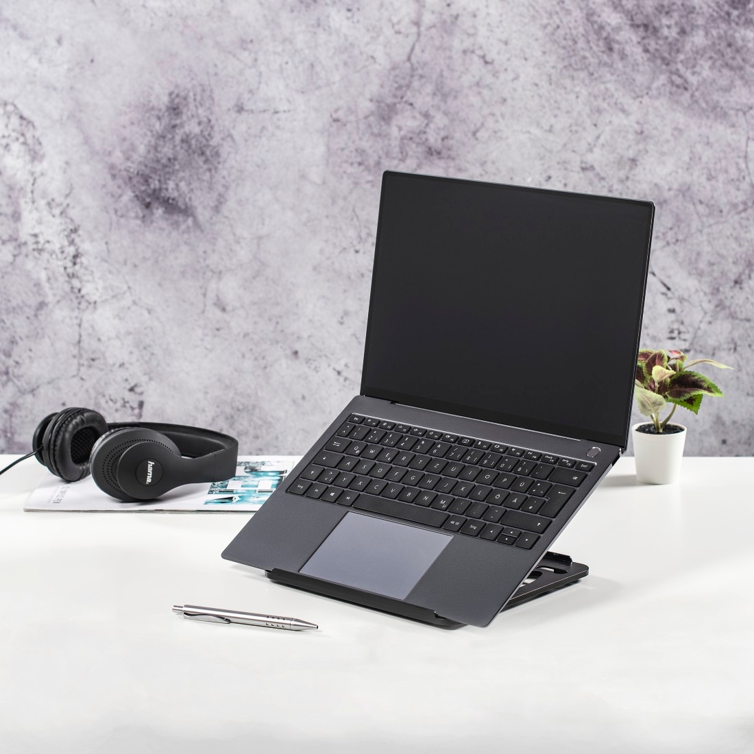 Hama Laptop-Ständer »Notebook Stand "Rotation", 360° drehbar, neigbar, bis 40 cm (15,6")«, bis 40 cm Zoll