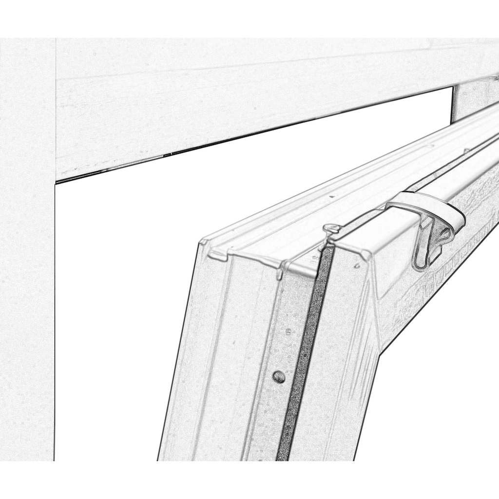 GARDINIA Sichtschutzbefestigung »Klemmhalter für Aluminium-Jalousien«, (6 St.)