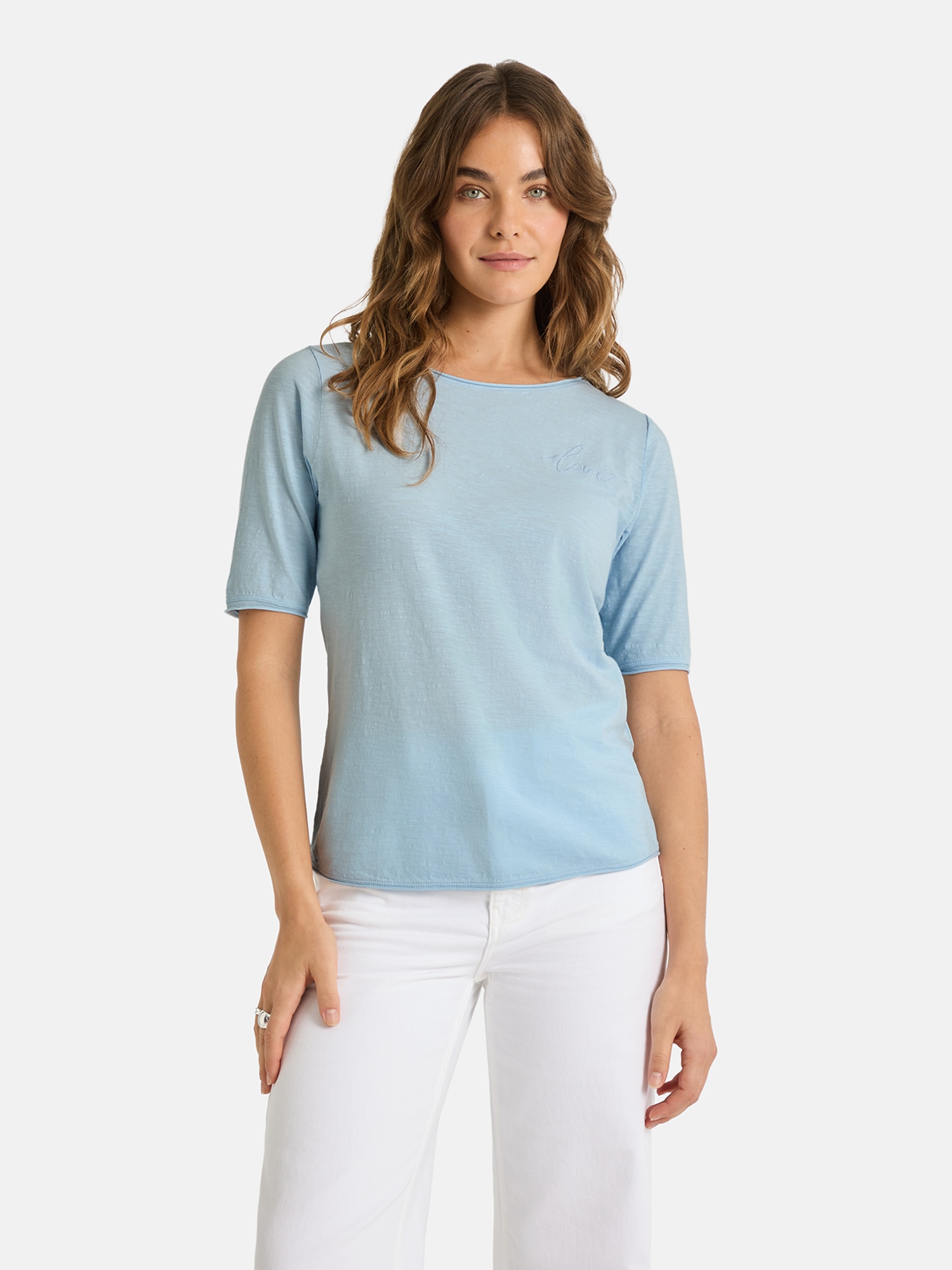 Lieblingsstück Rundhalsshirt "CandiceEP" mit Statement-Stickerei und im Bat günstig online kaufen