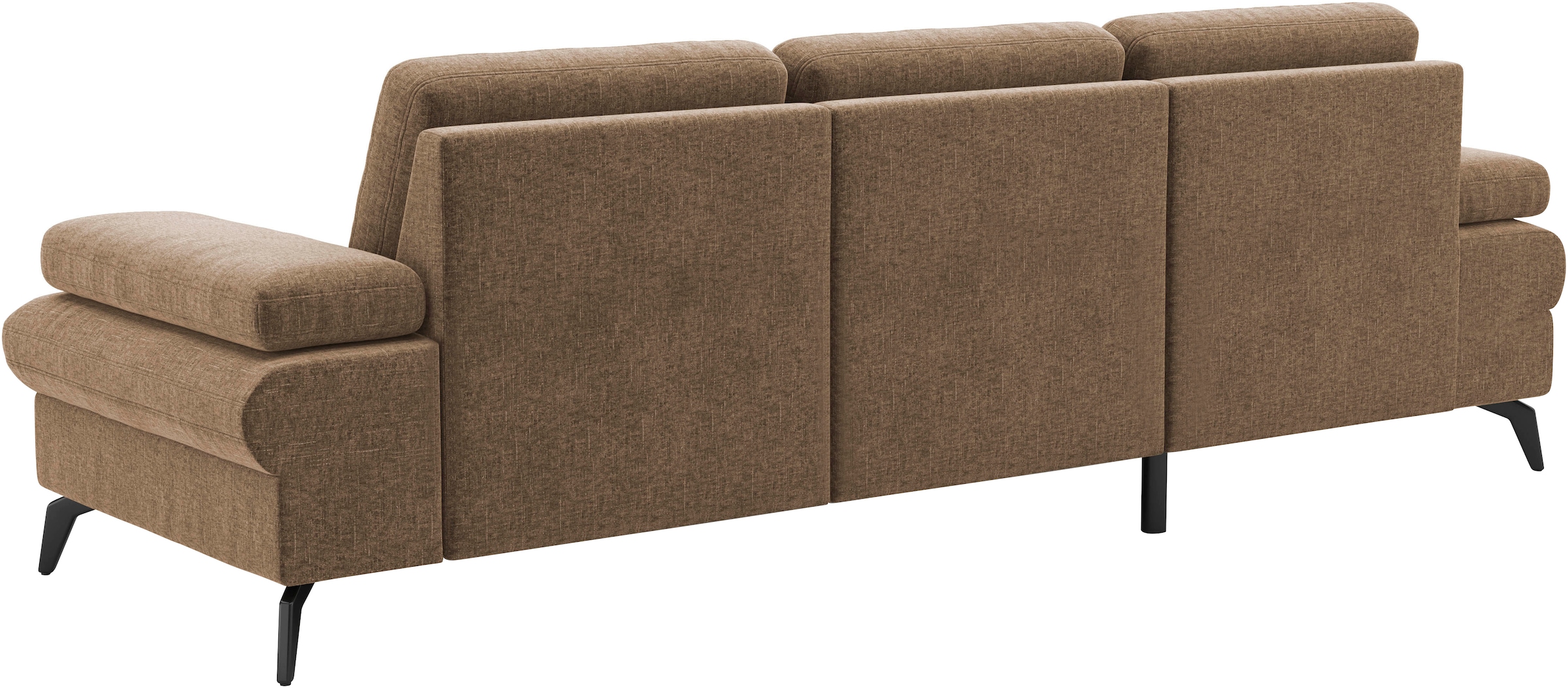 sit&more Ecksofa »Morris Jubi L-Form«, inkl. Armteilfunktion und 1 Zierkissen, wahlweise mit Bettfunktion