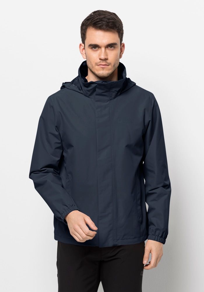 Jack Wolfskin Softshelljacke "STORMY POINT 2L JKT M" mit Kapuze mit TEXAPORE 2L, atmungsaktiv, wasserabweisend, winddicht, leicht