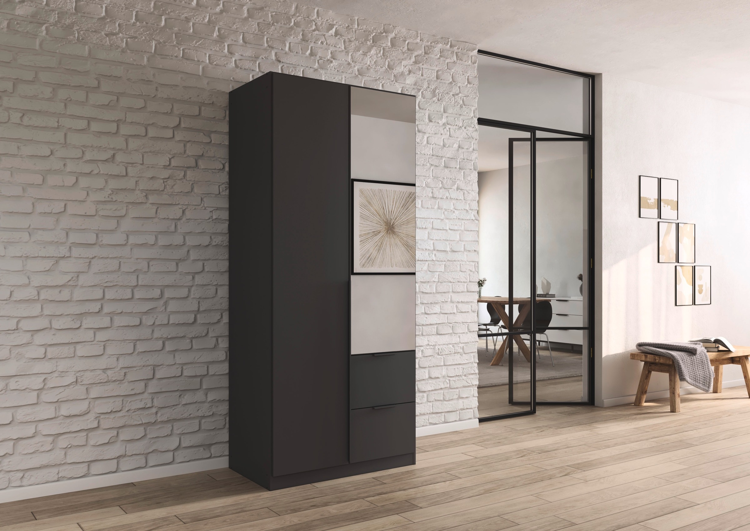 rauch Drehtürenschrank "Kleiderschrank Schrank Garderobe AGORDO mit Dekor- günstig online kaufen