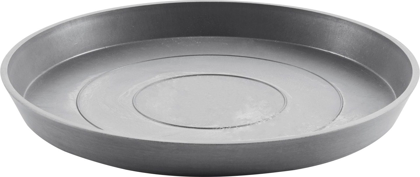 ECOPOTS Blumentopfuntersetzer "ROUND SAUCER Grey", BxTxH: 44,5x44,5x3,5 cm