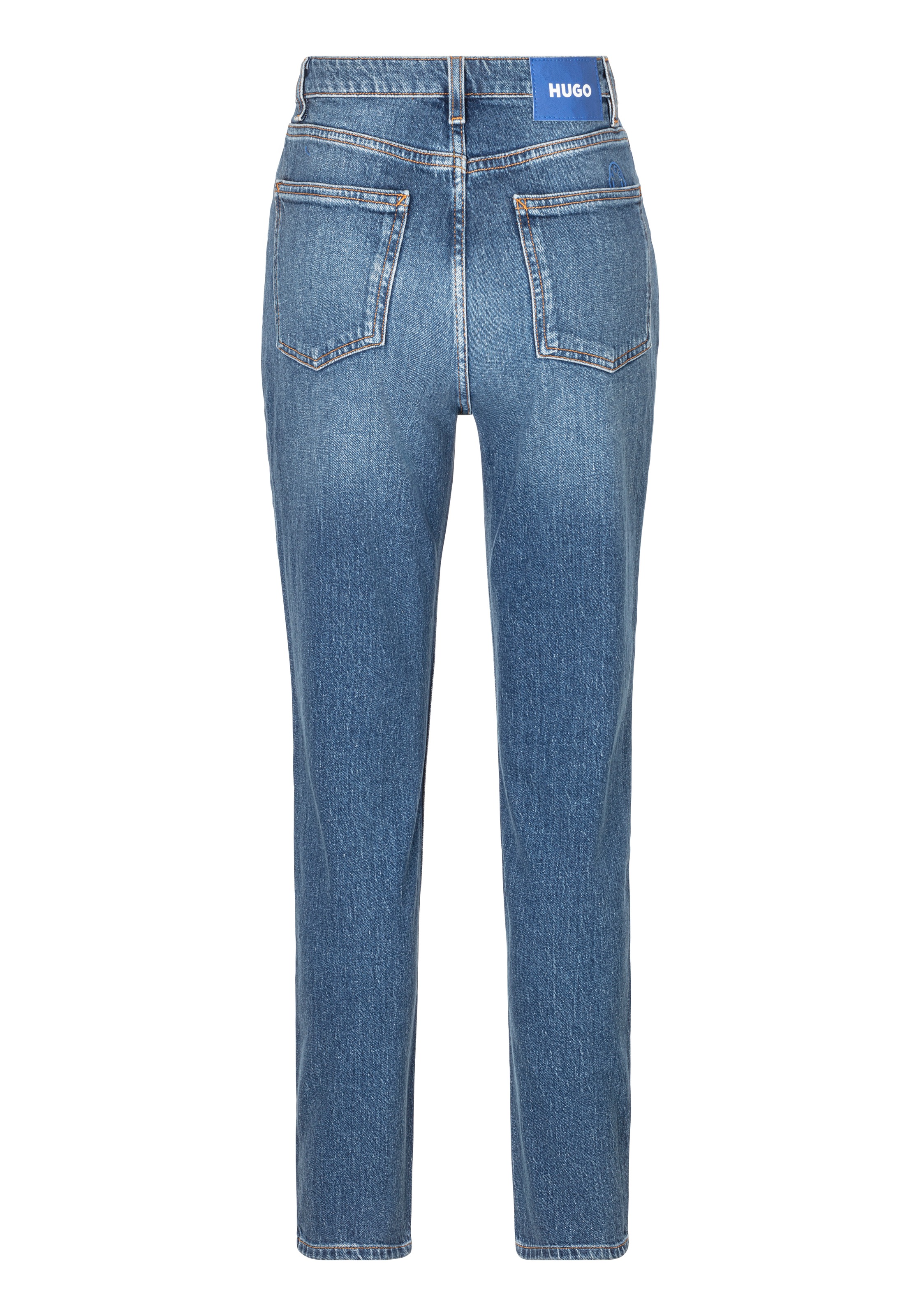HUGO Blue Mom-Jeans »Noe«, Straight Fit Jeans mit hoher Leibhöhe