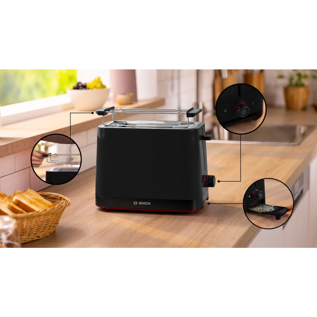 BOSCH Toaster »MyMoment TAT3M123«, 2 Schlitze, für 2 Scheiben, 950 W