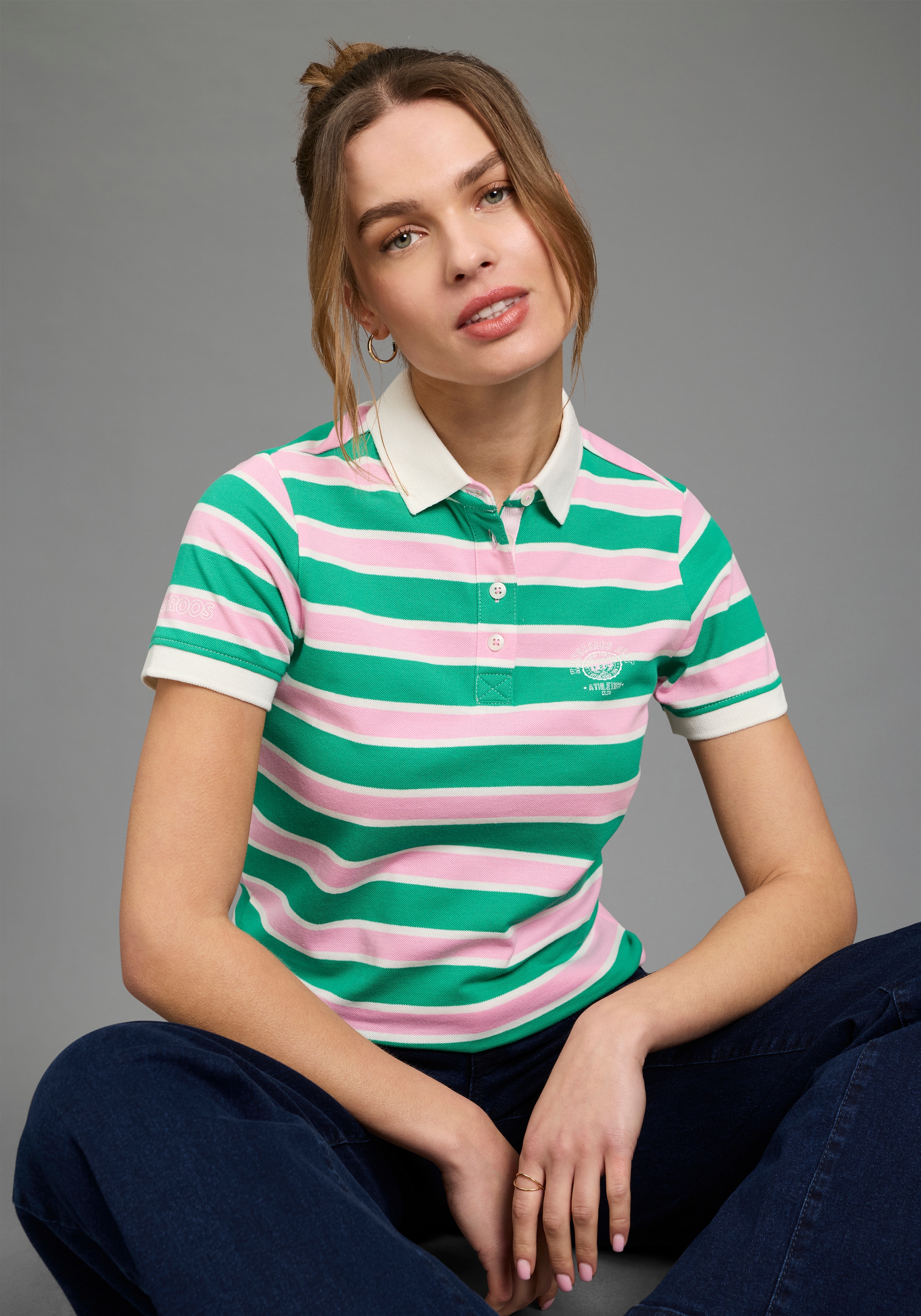 KangaROOS Poloshirt mit vielen Details & Branding günstig online kaufen