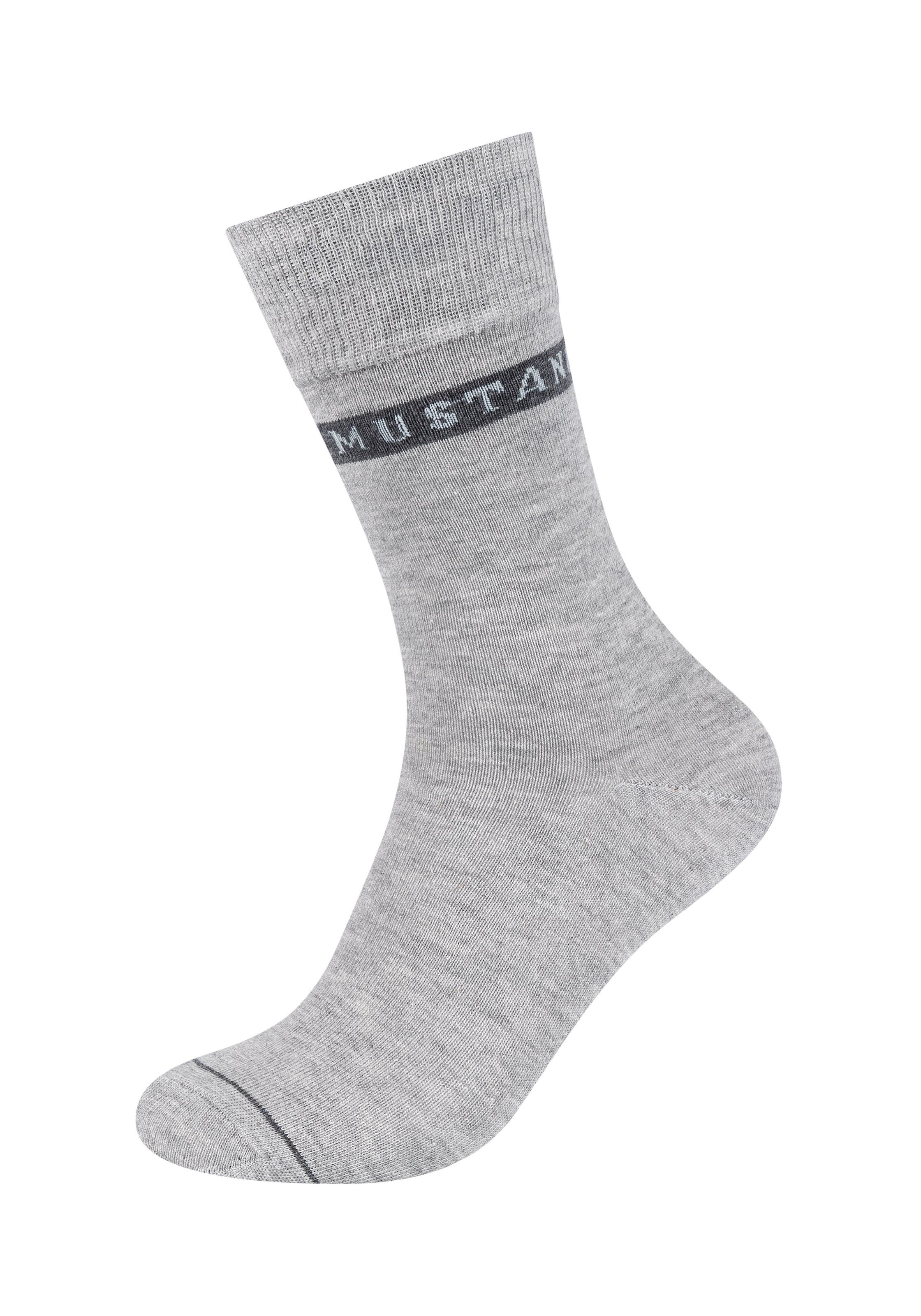MUSTANG Socken »casual« 6 Paar tlg. weicher und elastischer Komfortbund