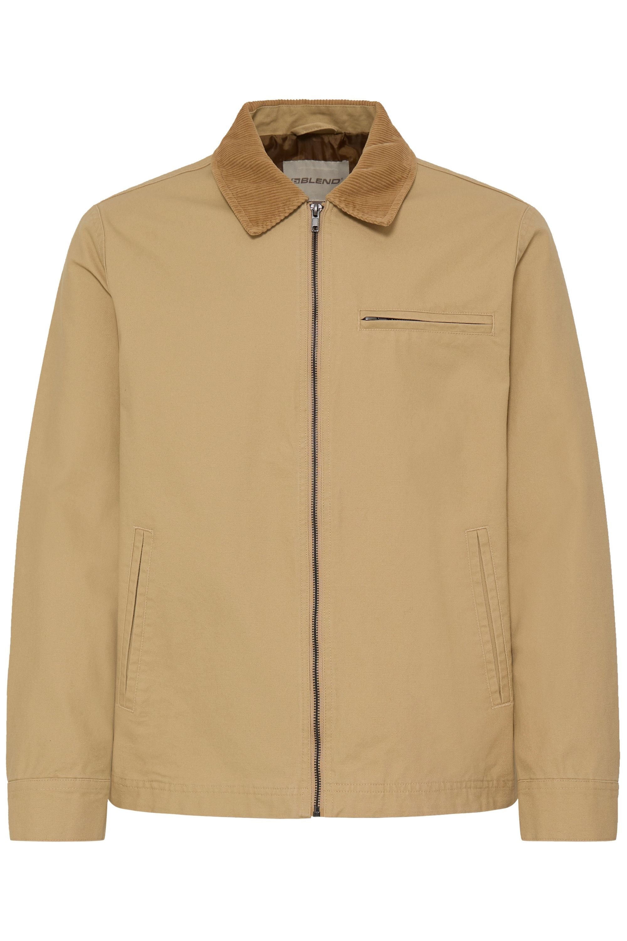 Blend Outdoorjacke »BHFontana« ohne Kapuze Modische Feldjacke mit Cord-Kragen