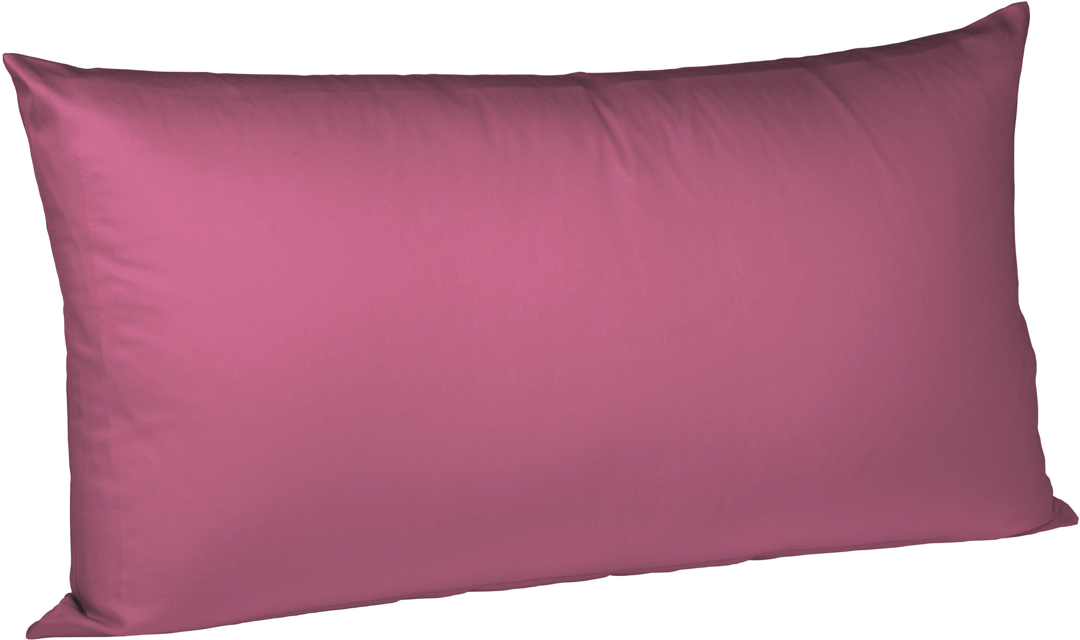 fleuresse Kissenbezug "Colours Mako Satin, 100% Baumwolle, mit Reißverschluss" Mako Satin, glänzend, glatt, Premium Qualität