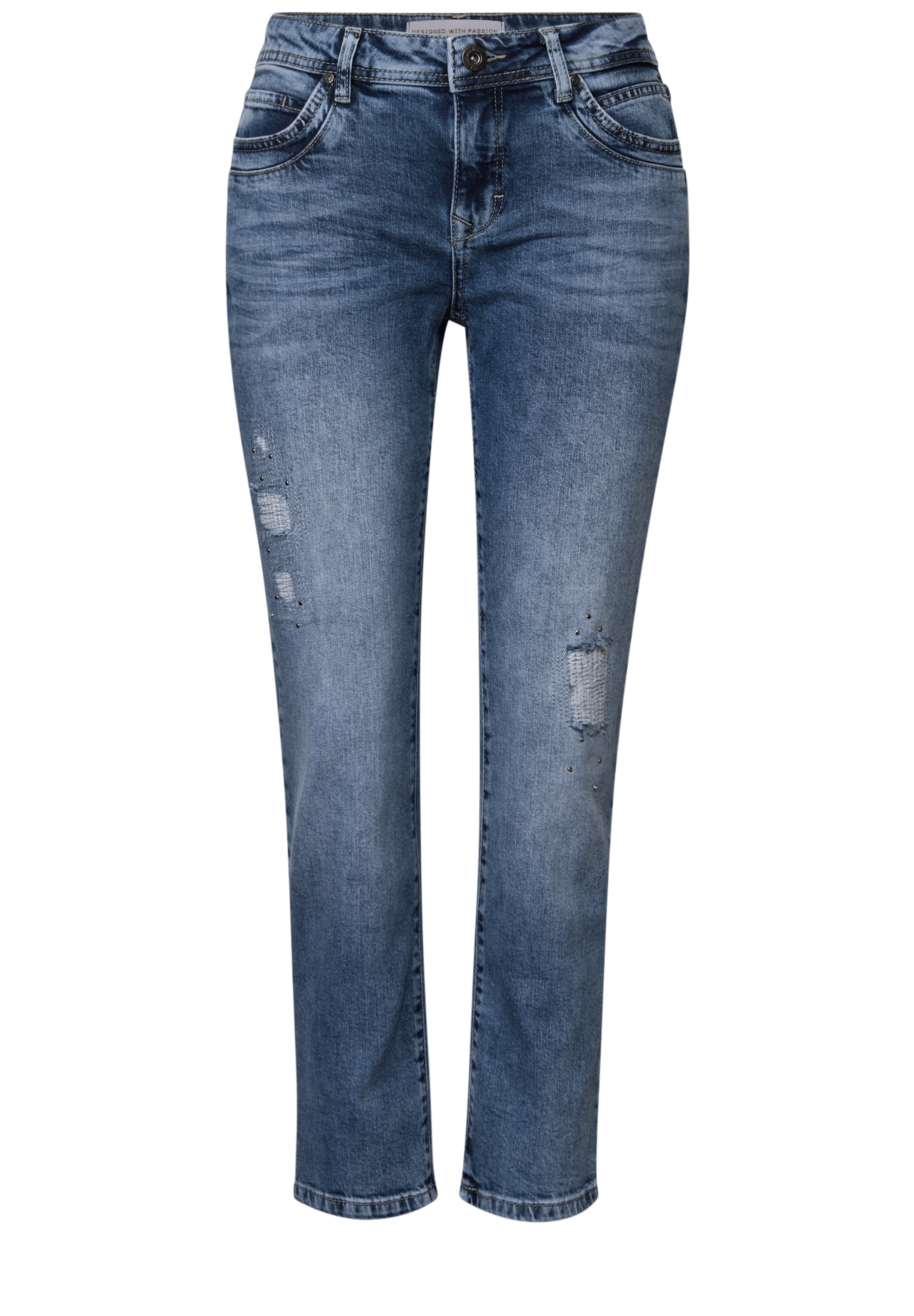 STREET ONE Slim-fit-Jeans, Middle Waist