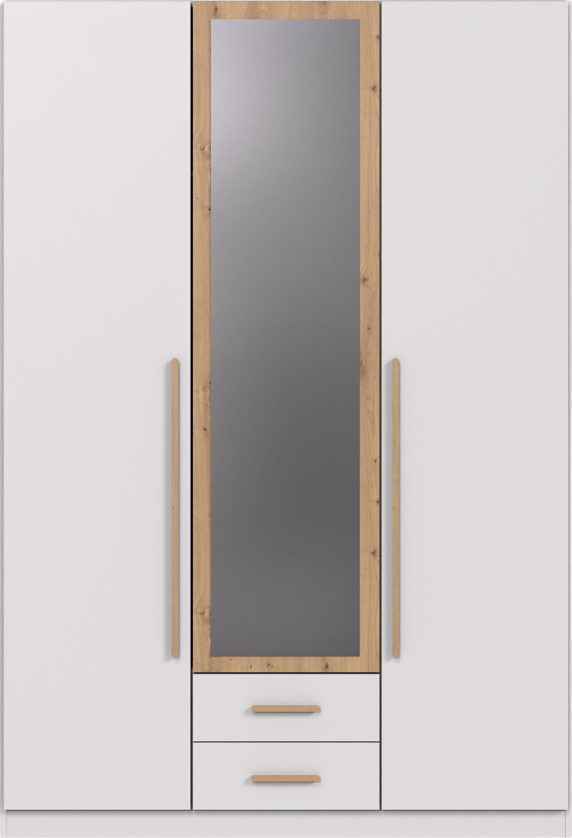 Wimex Kleiderschrank "Marburg erhältlich in den Breiten 135cm & 180cm" inkl. Spiegel und zwei Schubladen