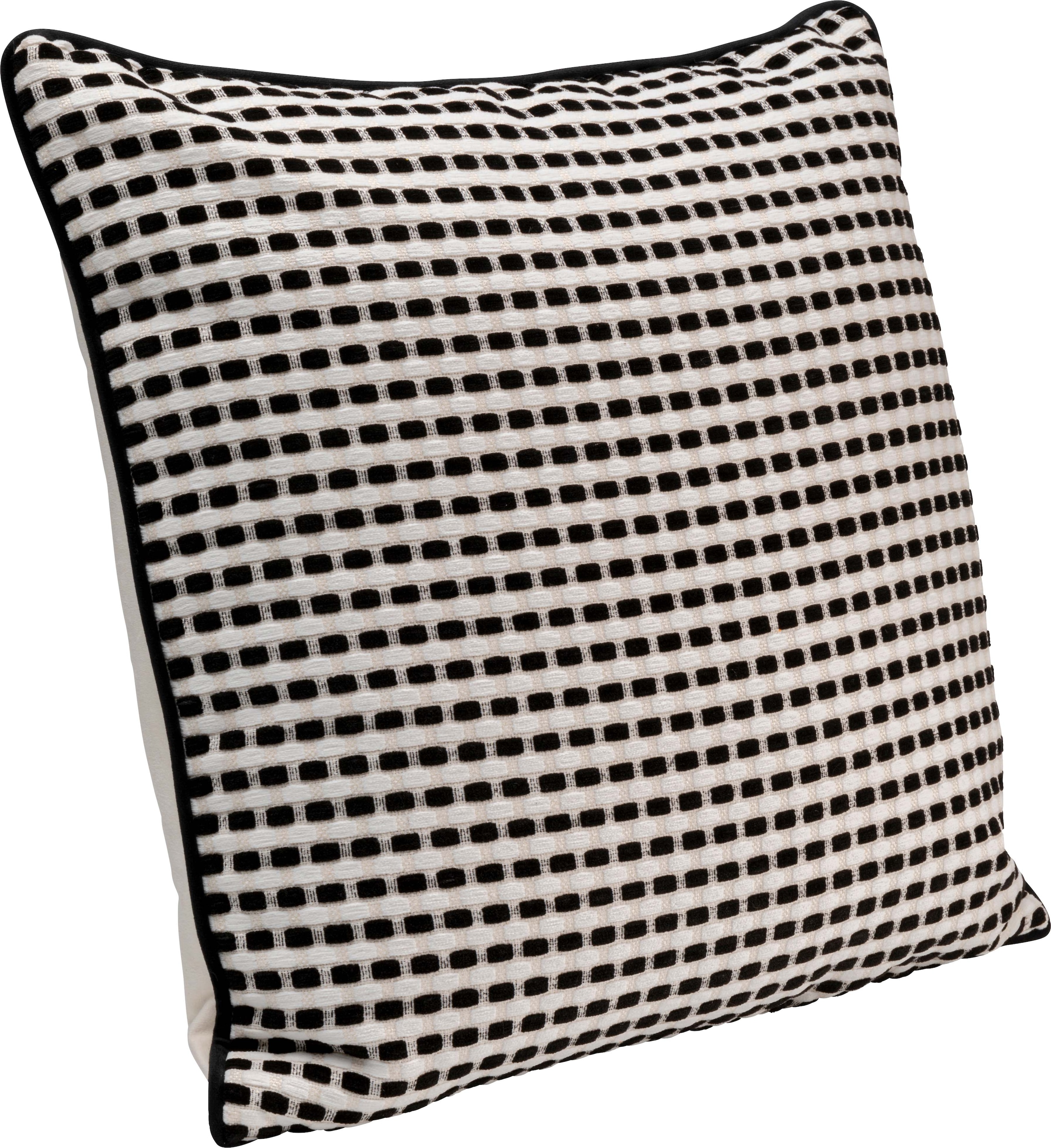 Kare Design Dekokissen »Jacky, Kissenhülle mit Füllung, 45x45 cm« stützt Kopf und Nacken angenehm und sorgt für erholsamen Schlaf