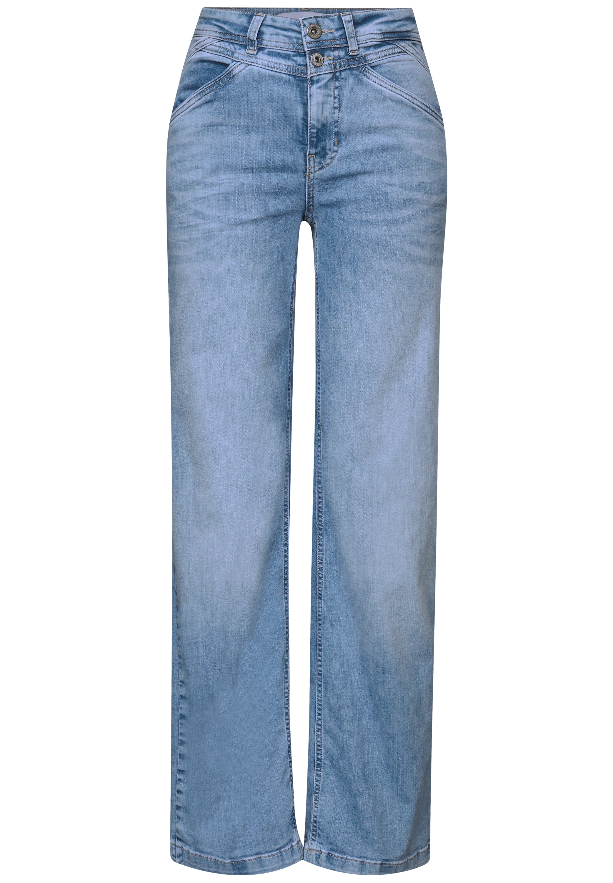 STREET ONE Loose-fit-Jeans, High Waist