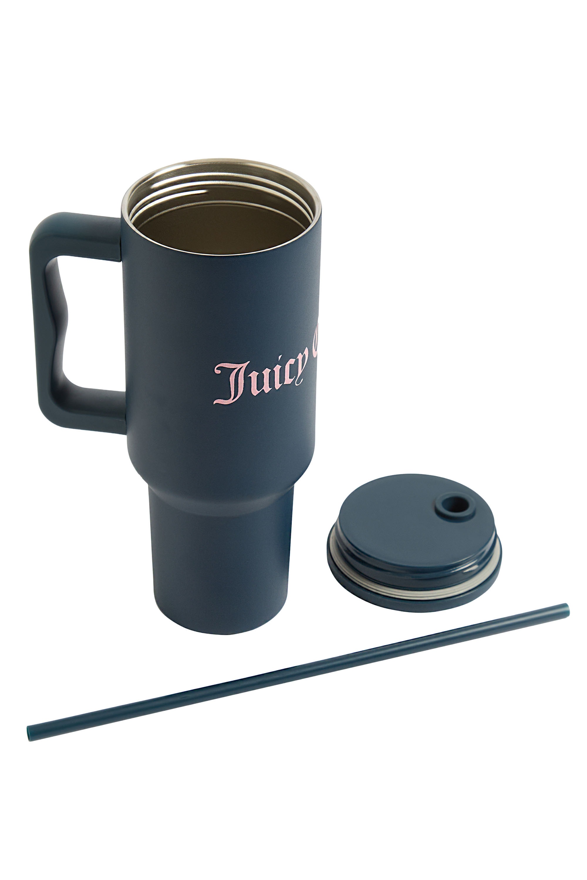 Juicy Couture Thermobecher "STEEL TUMBLER WITH STRAW Unisex" Getränkebecher günstig online kaufen