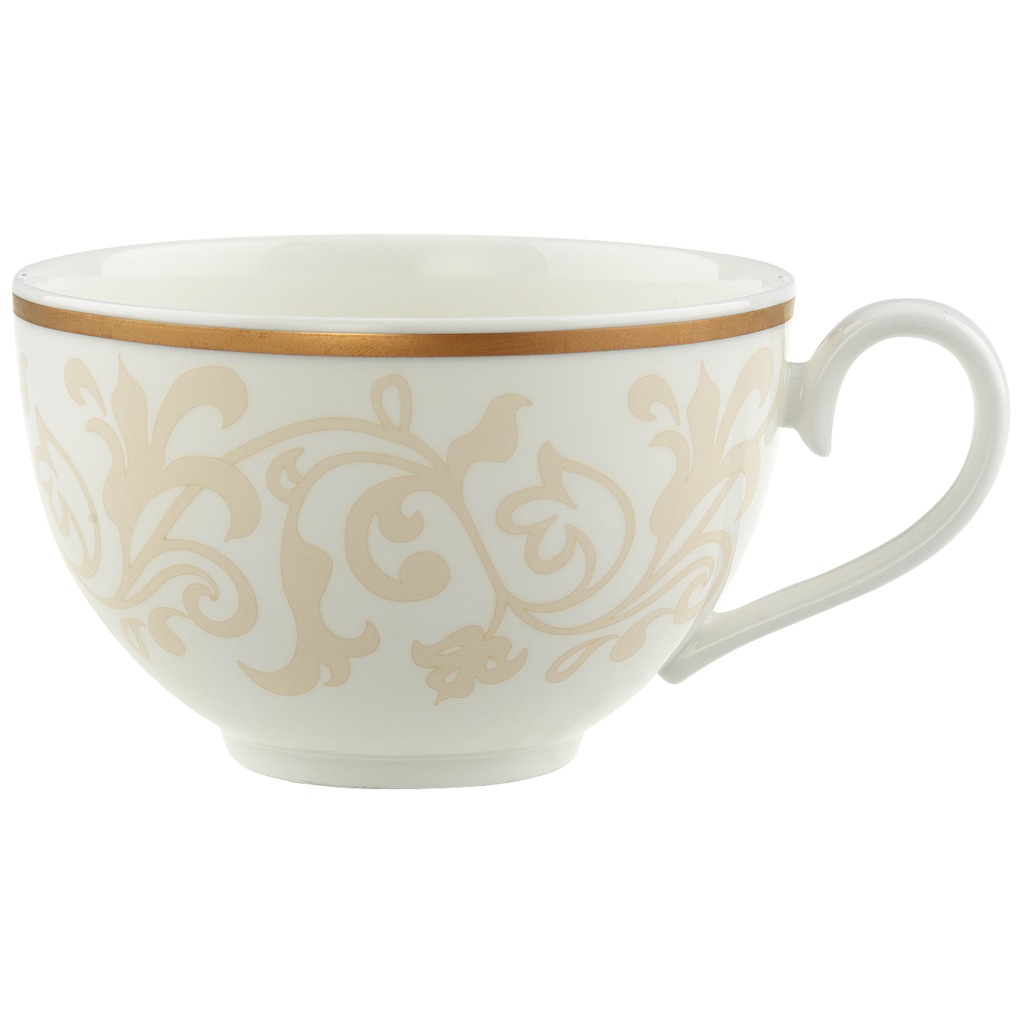 Villeroy & Boch Tasse "Frühstückstasse Ivoire 310 ml weiß-gold" günstig online kaufen