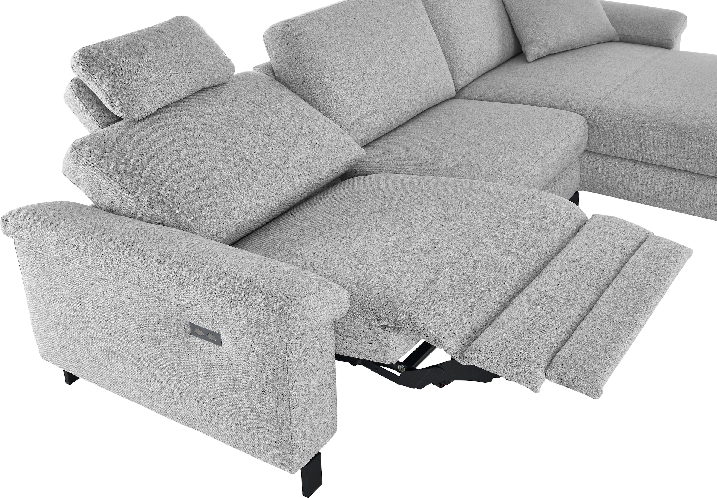 3C Candy Ecksofa »Mainau L-Form« Relaxfunktion im 1,5-Sitzer, motorische Schlaffunktion in Longchair