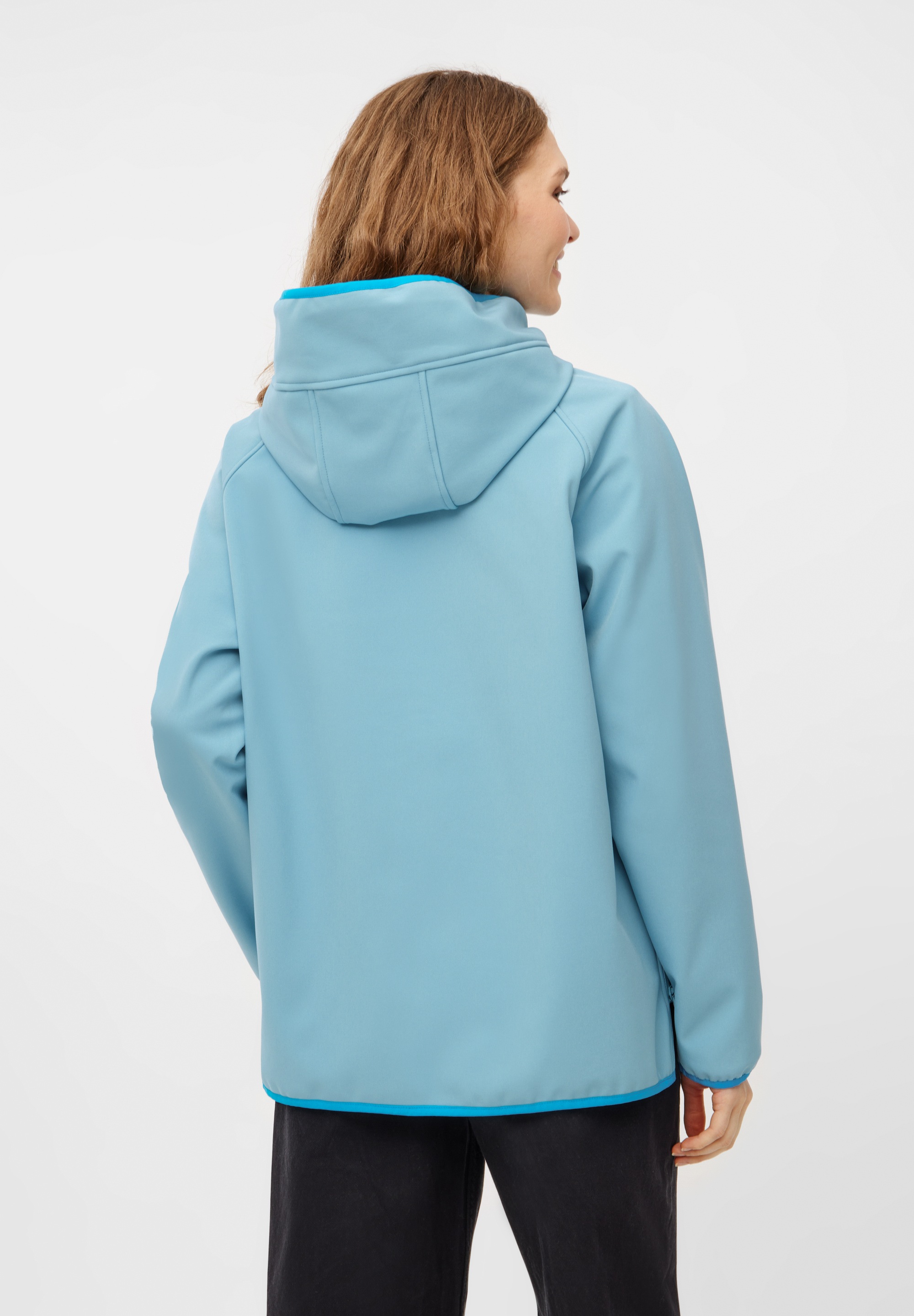 Derbe Softshelljacke »Peutby«, mit Kapuze, wasserabweisend, winddicht, Kapuze
