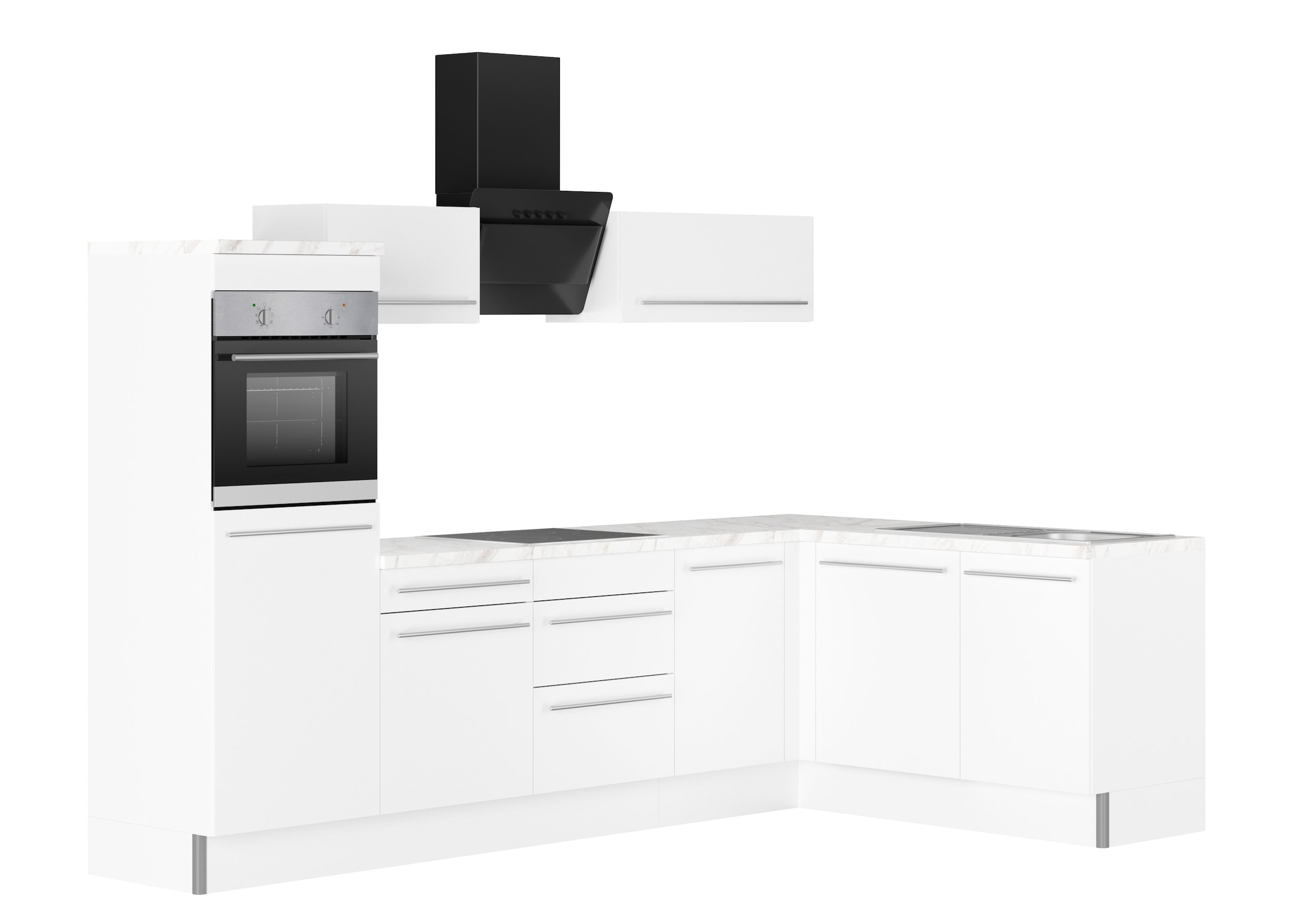 KOCHSTATION Küche "KS-Bern2", Stellmaße 295 x 175 cm, wahlweise mit E-Gerät günstig online kaufen