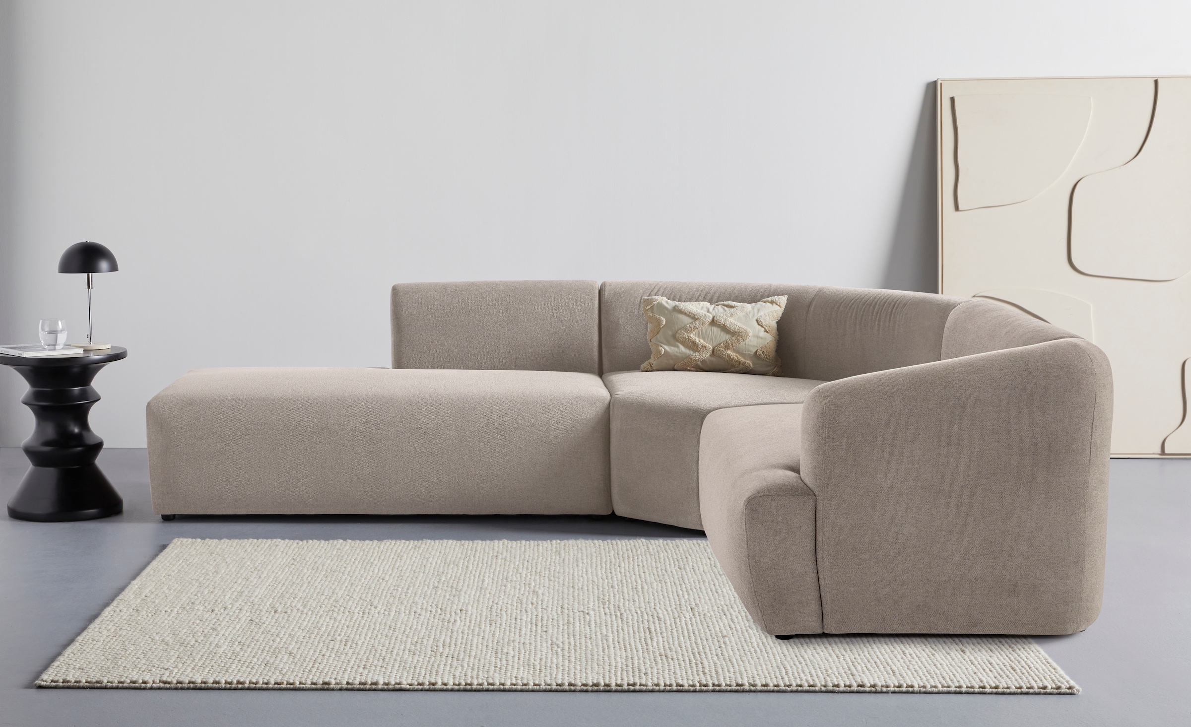 LeGer Home by Lena Gercke Ecksofa "LYZA L-Form links/rechts, Modularsofa, Maße B/T/H: 211/267/74 cm" als Modul oder separat verwendbar, für individuelle Zusammenstellung
