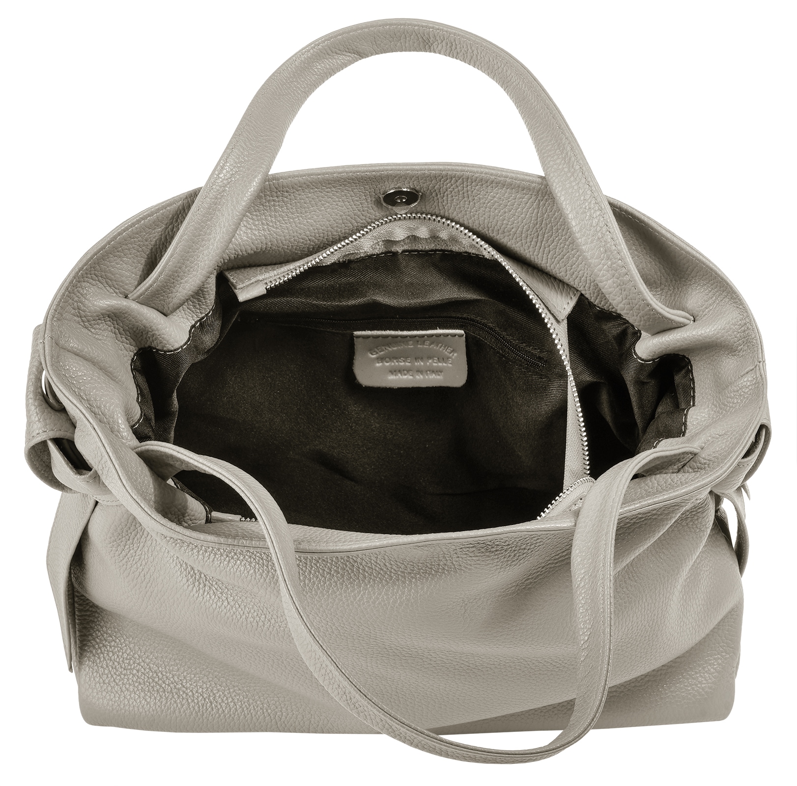 Samantha Look Henkeltasche, echt Leder, Made in Italy