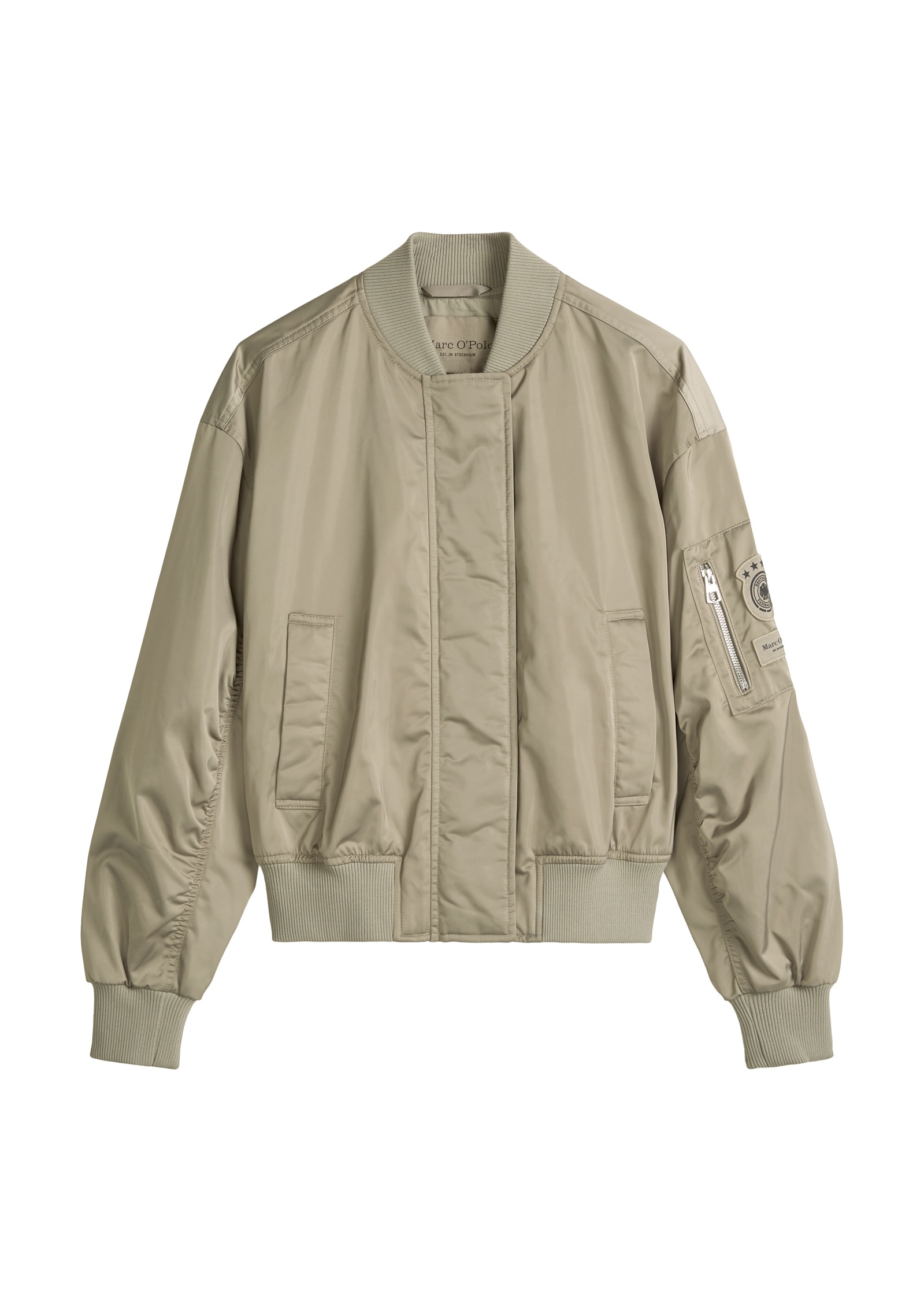 Marc O'Polo Outdoorjacke »aus recyceltem Polyester-Twill« ohne Kapuze