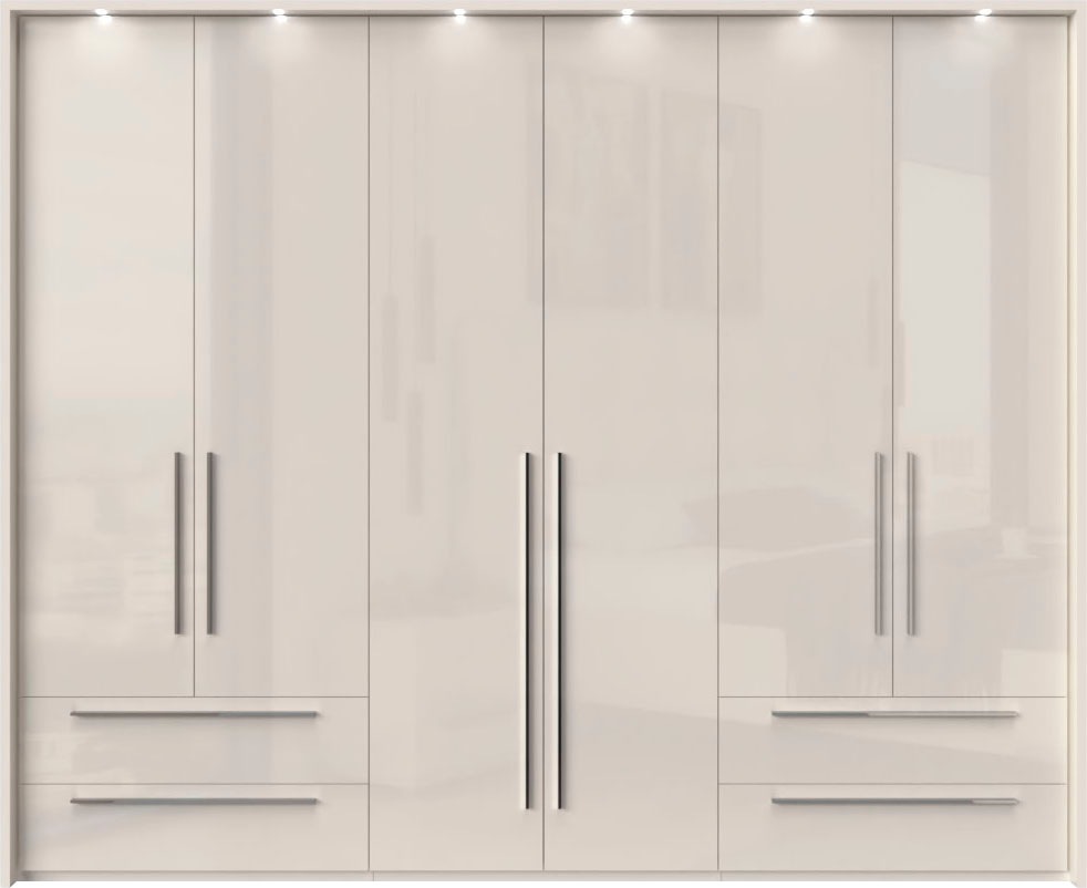 Thumbnail - Places of Style Drehtürenschrank "Piano, inklusive Rahmen und Beleuchtung, soft-close-Funktion", (277 oder 322cm breit, ...