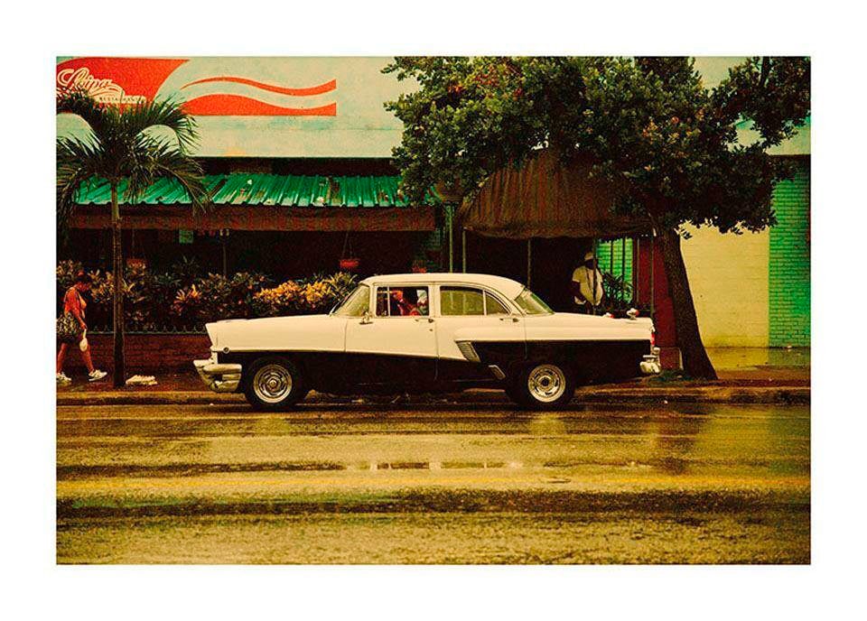 Komar Bild "Cuba Car" Städte 1 Stk. tlg. Wandbild zur Dekoration - ohne Rahmen
